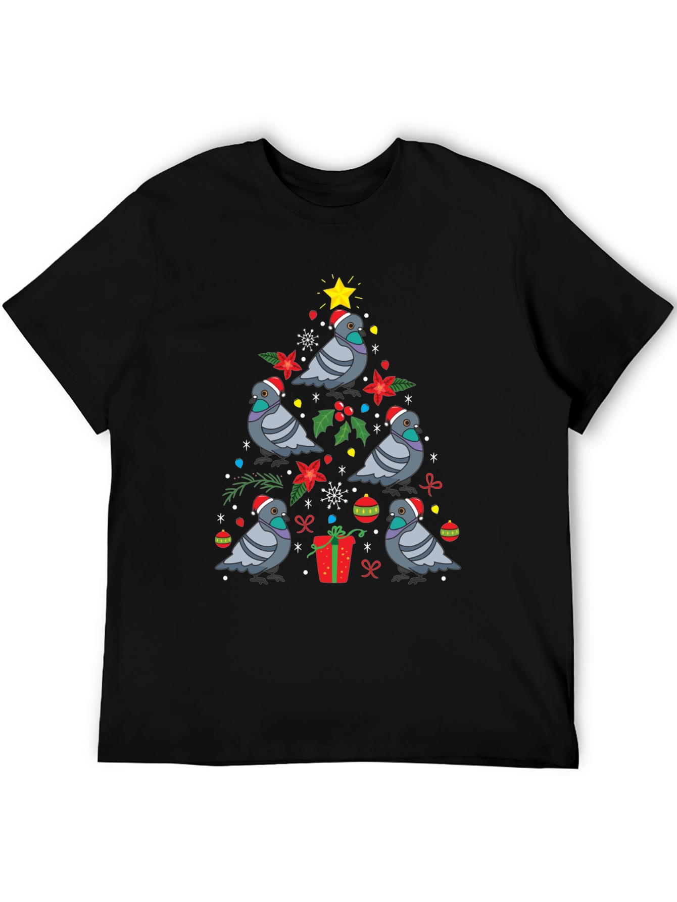 Pigeon Christmas Tree T-Shirt