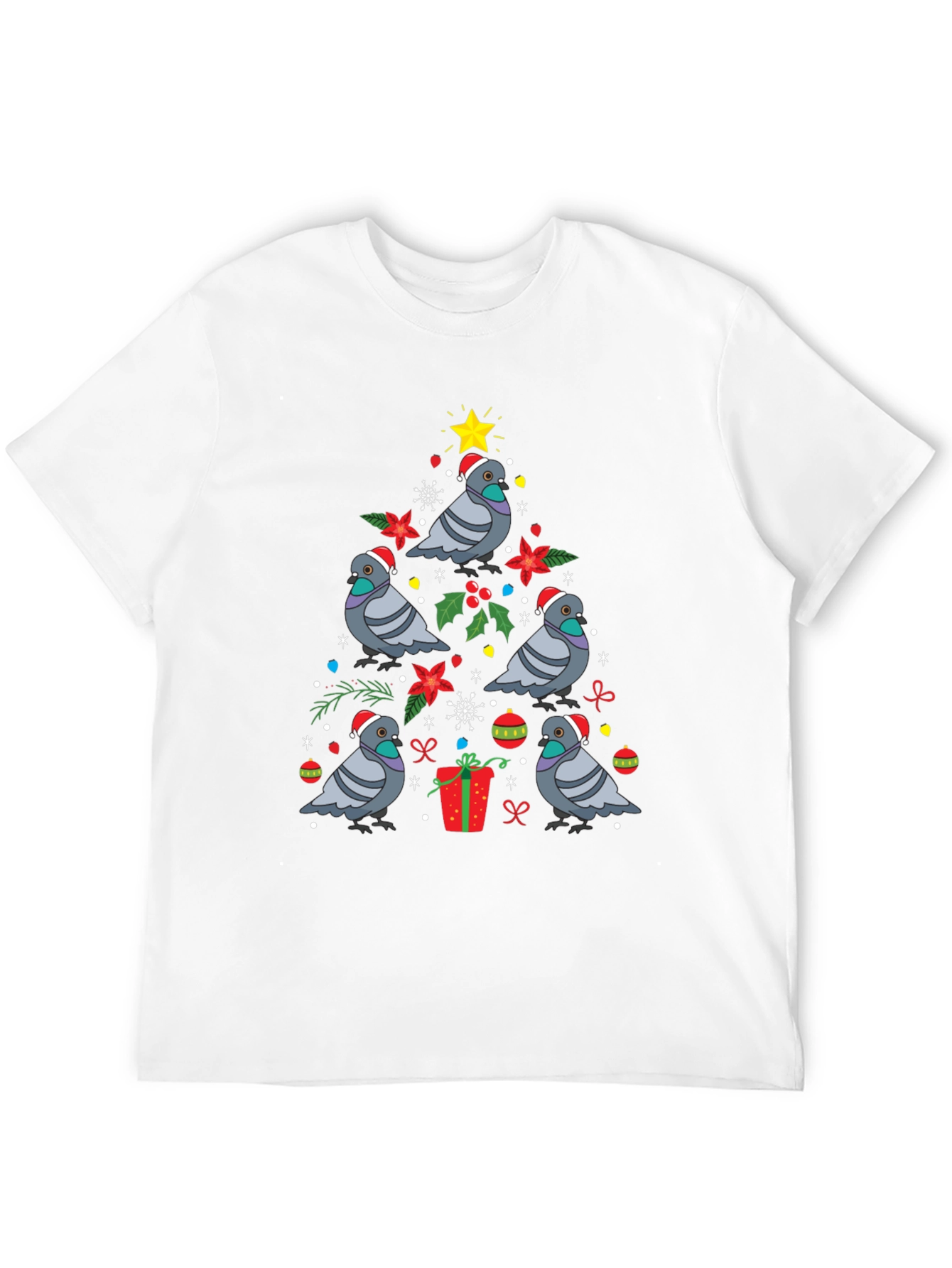 Pigeon Christmas Tree T-Shirt