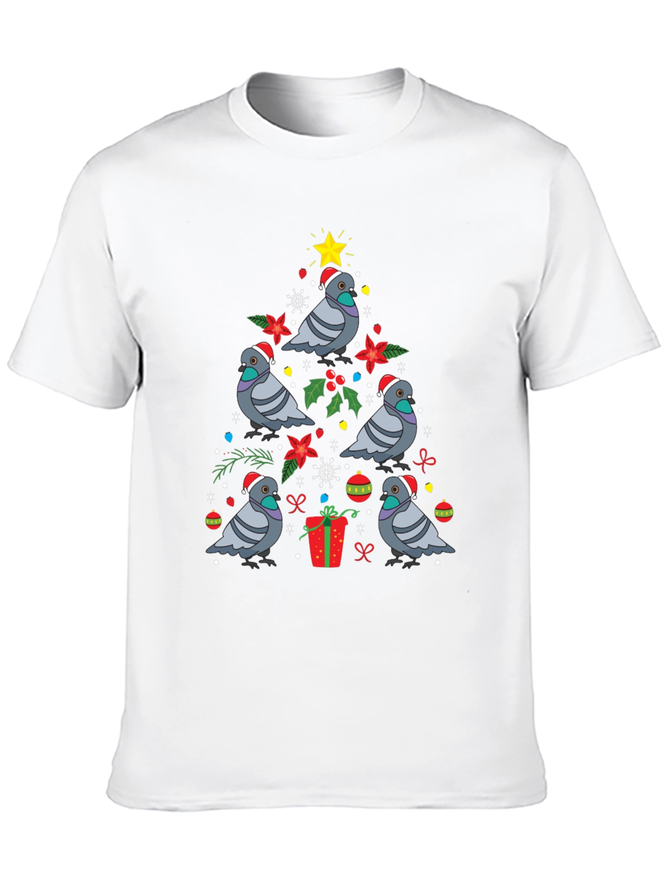 Pigeon Christmas Tree T-Shirt
