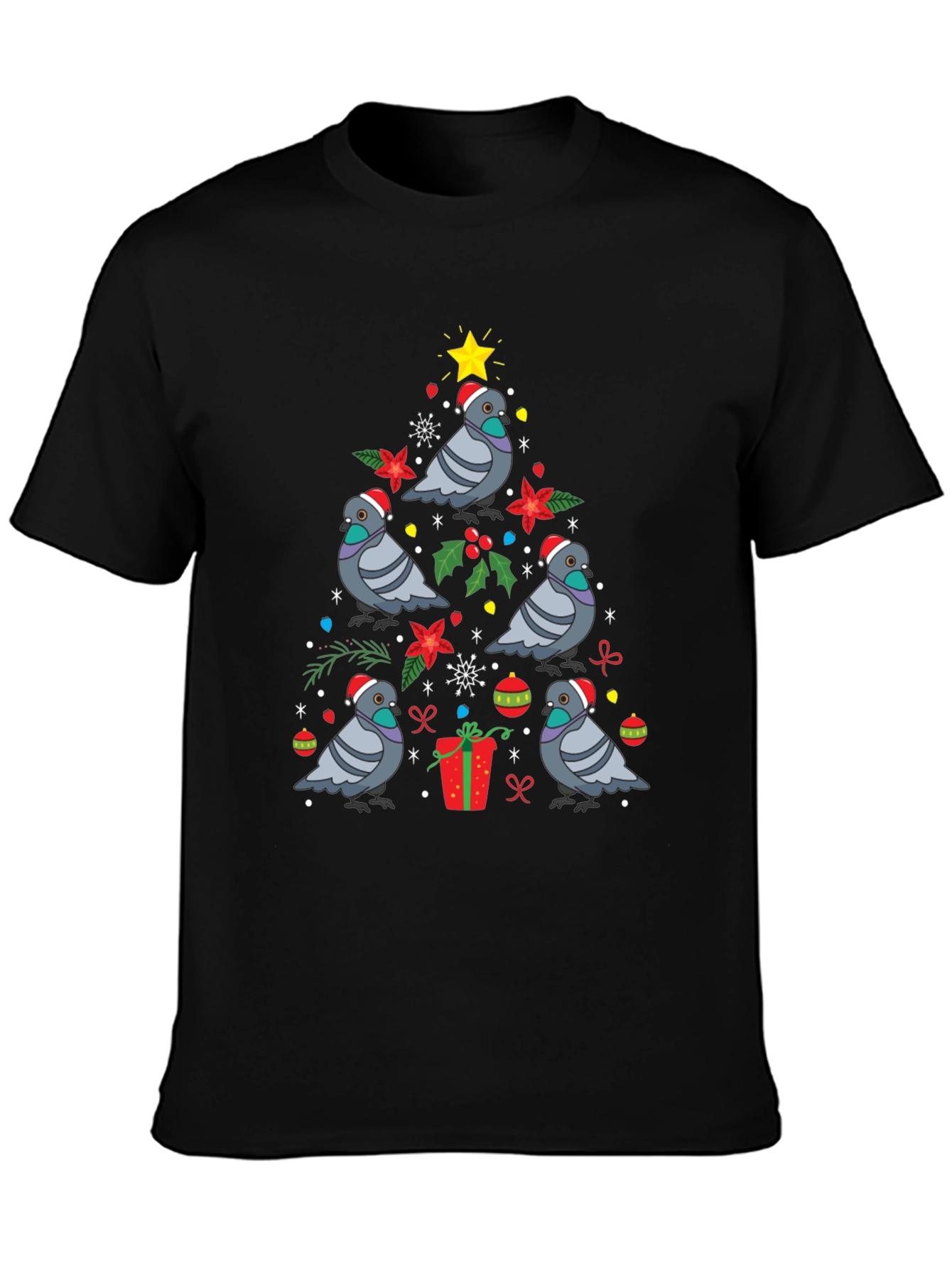 Pigeon Christmas Tree T-Shirt