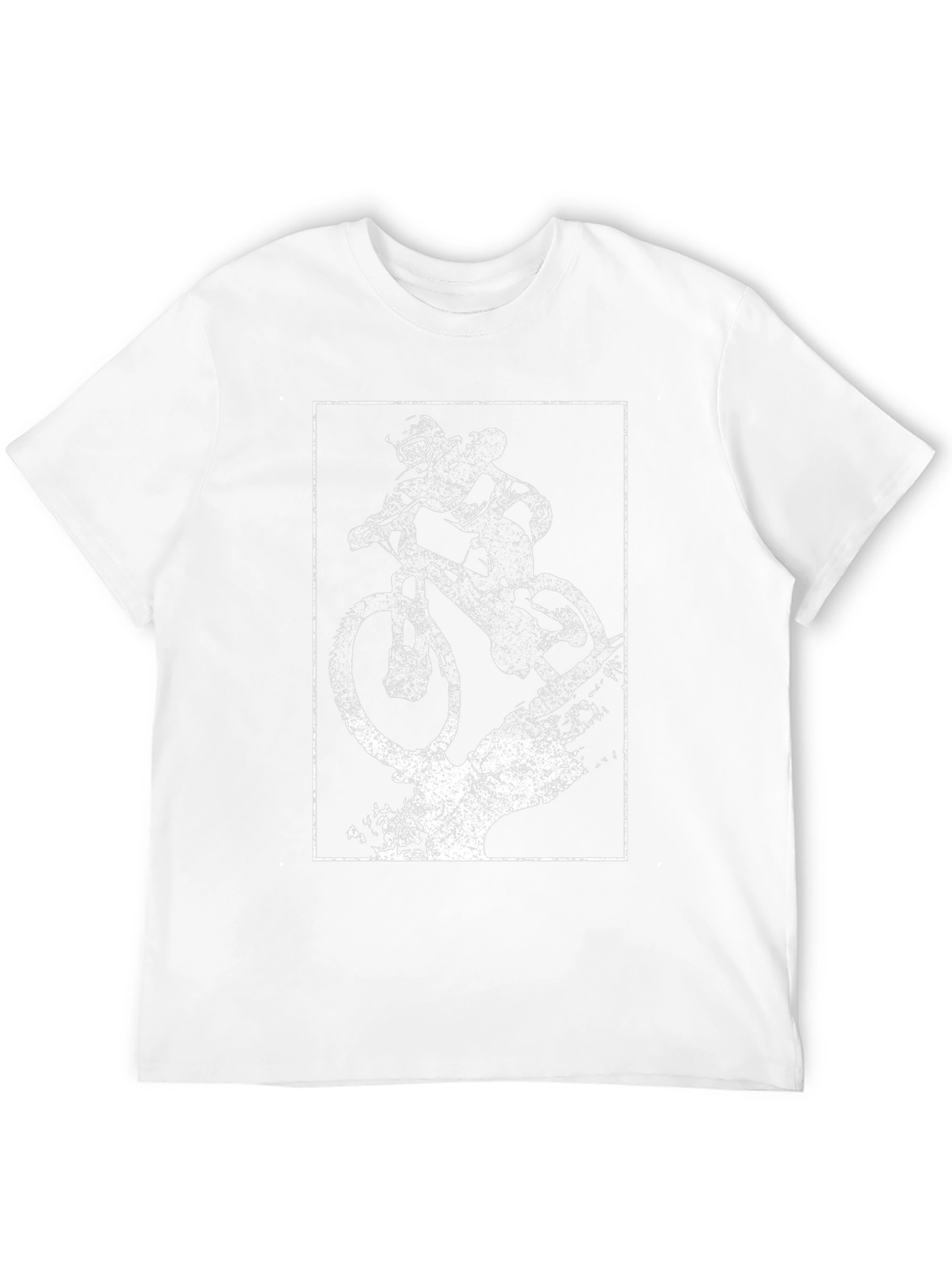 Mountain Bike Graphic Tee - Distressed Print