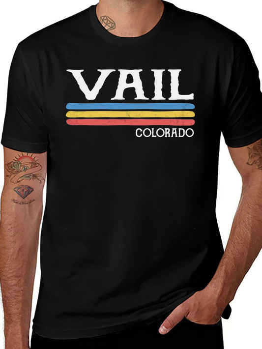 Vail Colorado Retro Style T-Shirt