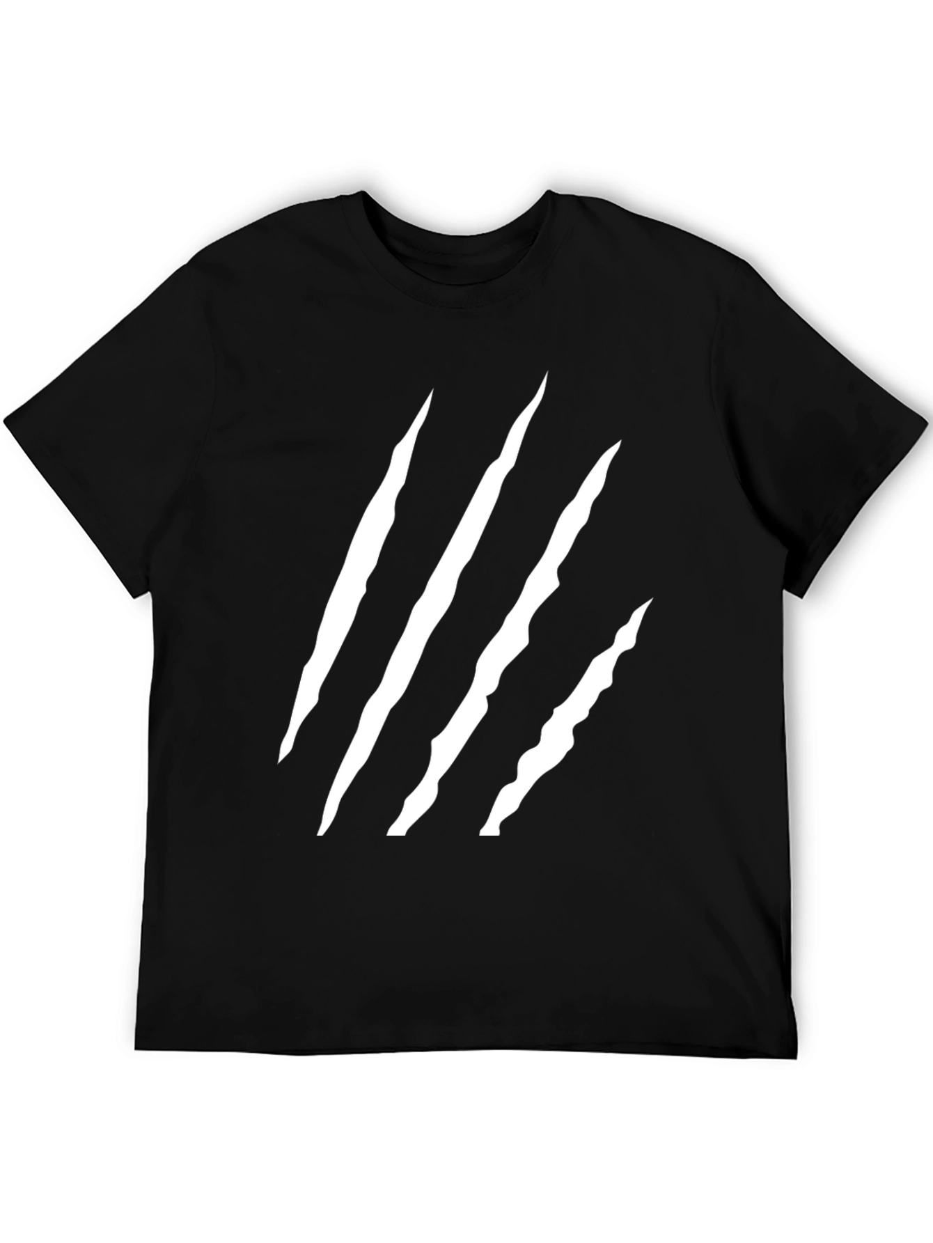 Mens Black Claw Scratch Graphic Tee