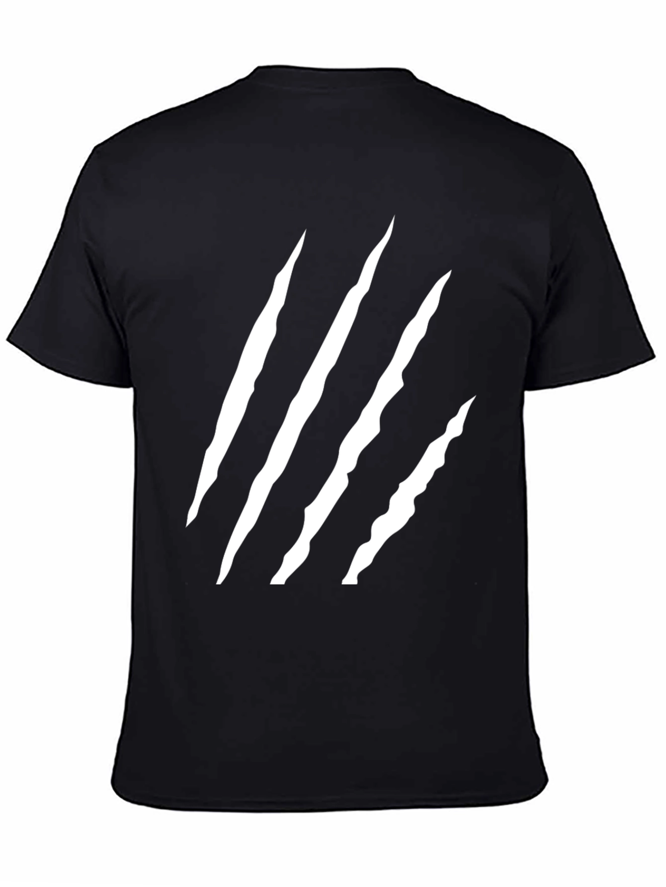 Mens Black Claw Scratch Graphic Tee