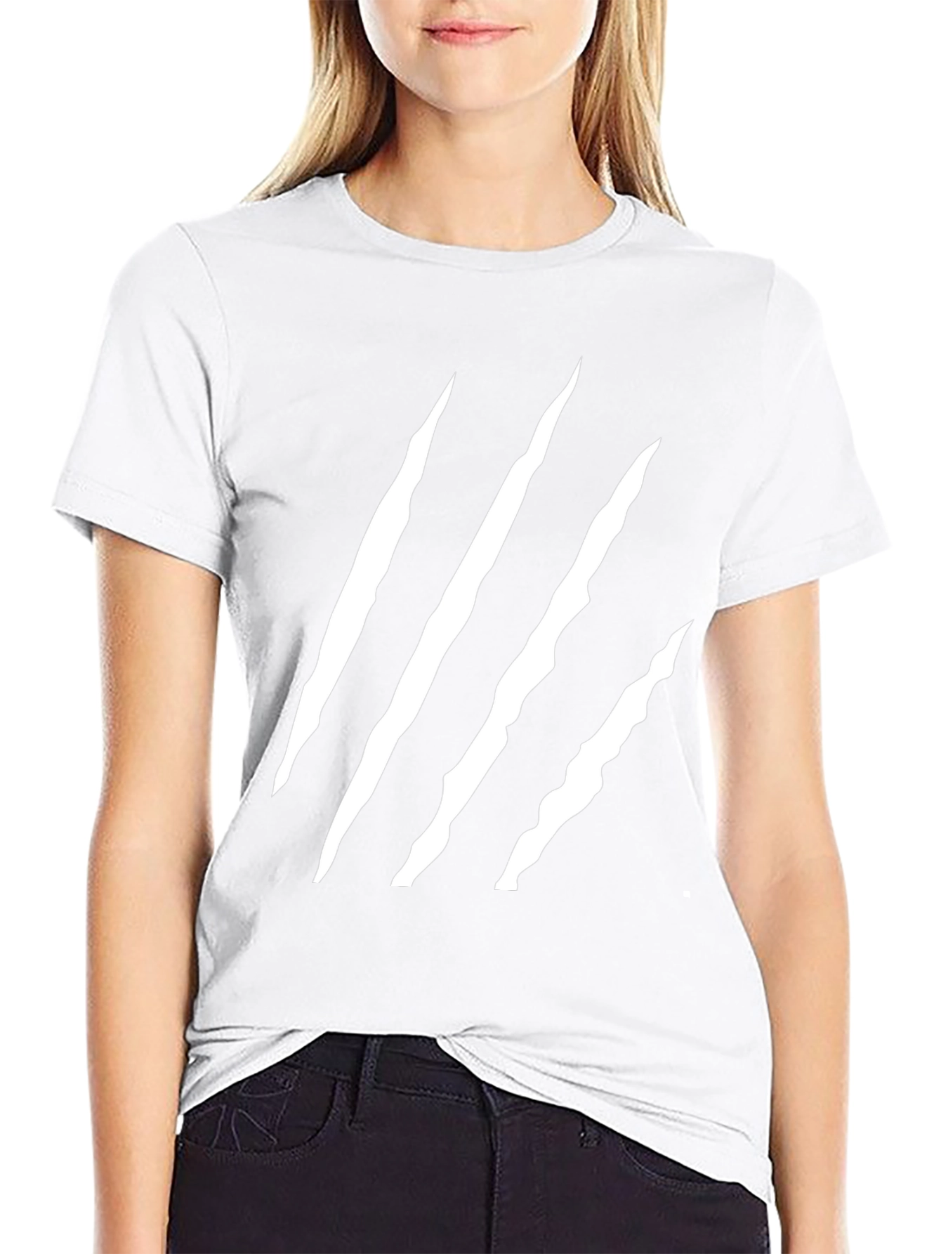 Mens Black Claw Scratch Graphic Tee