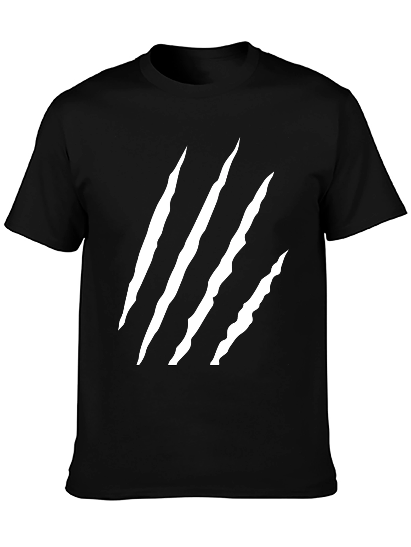 Mens Black Claw Scratch Graphic Tee