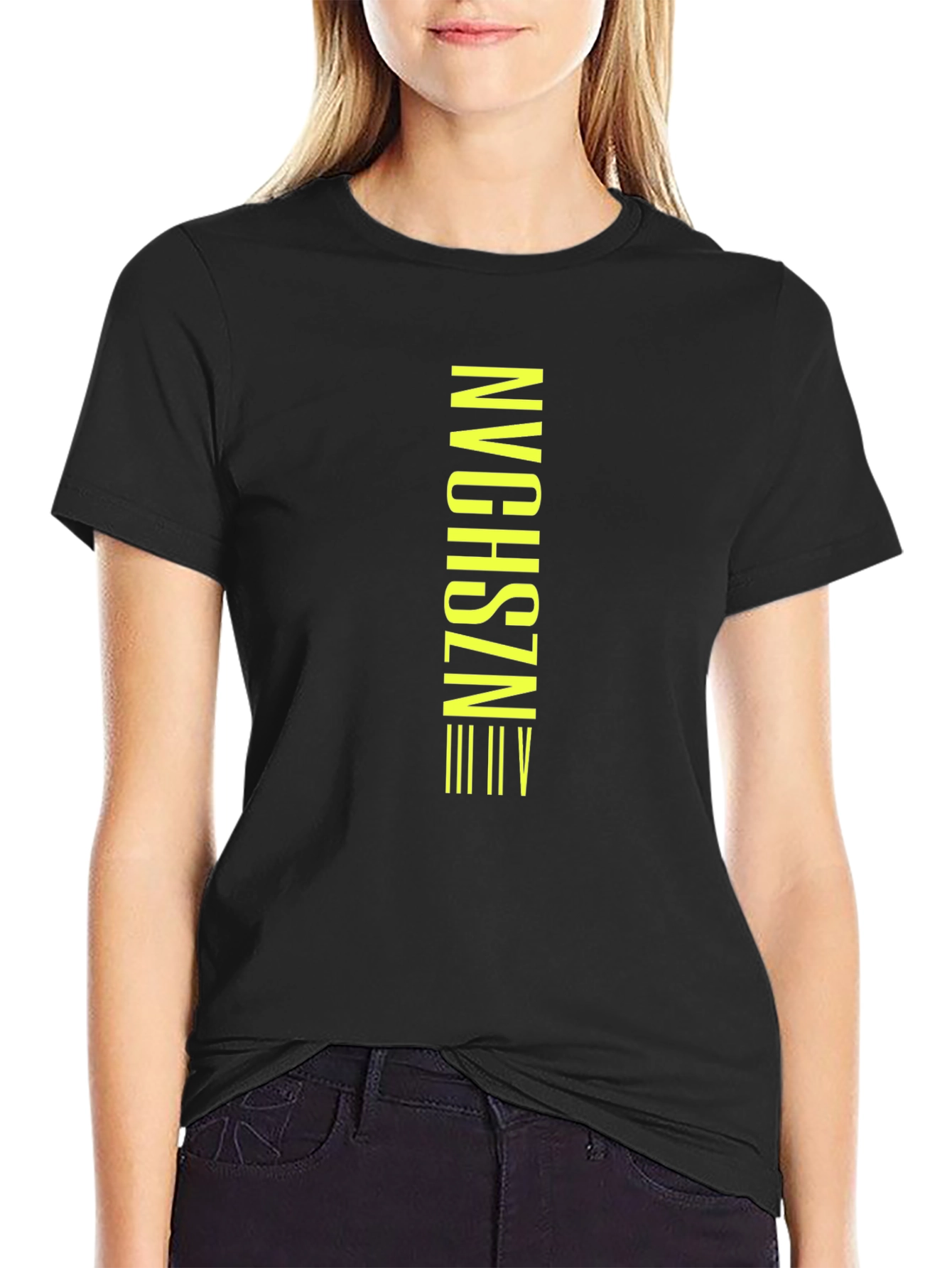 Modern Black Graphic Tee