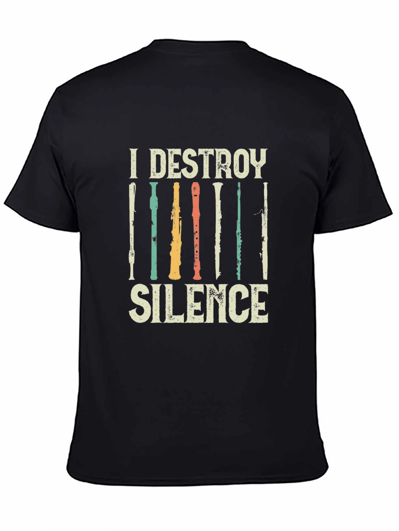 I Destroy Silence Music T-Shirt
