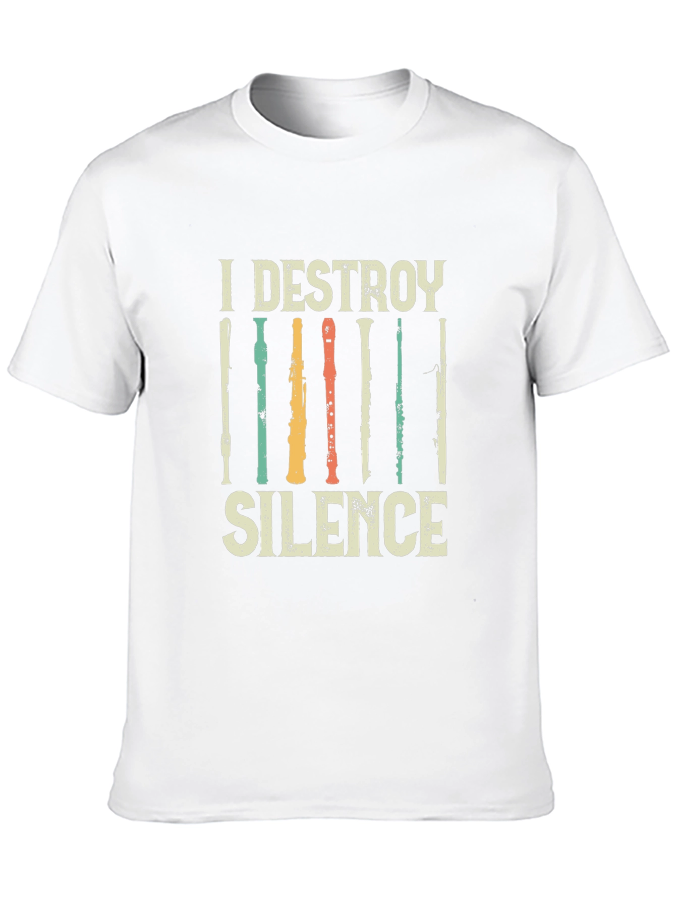 I Destroy Silence Music T-Shirt