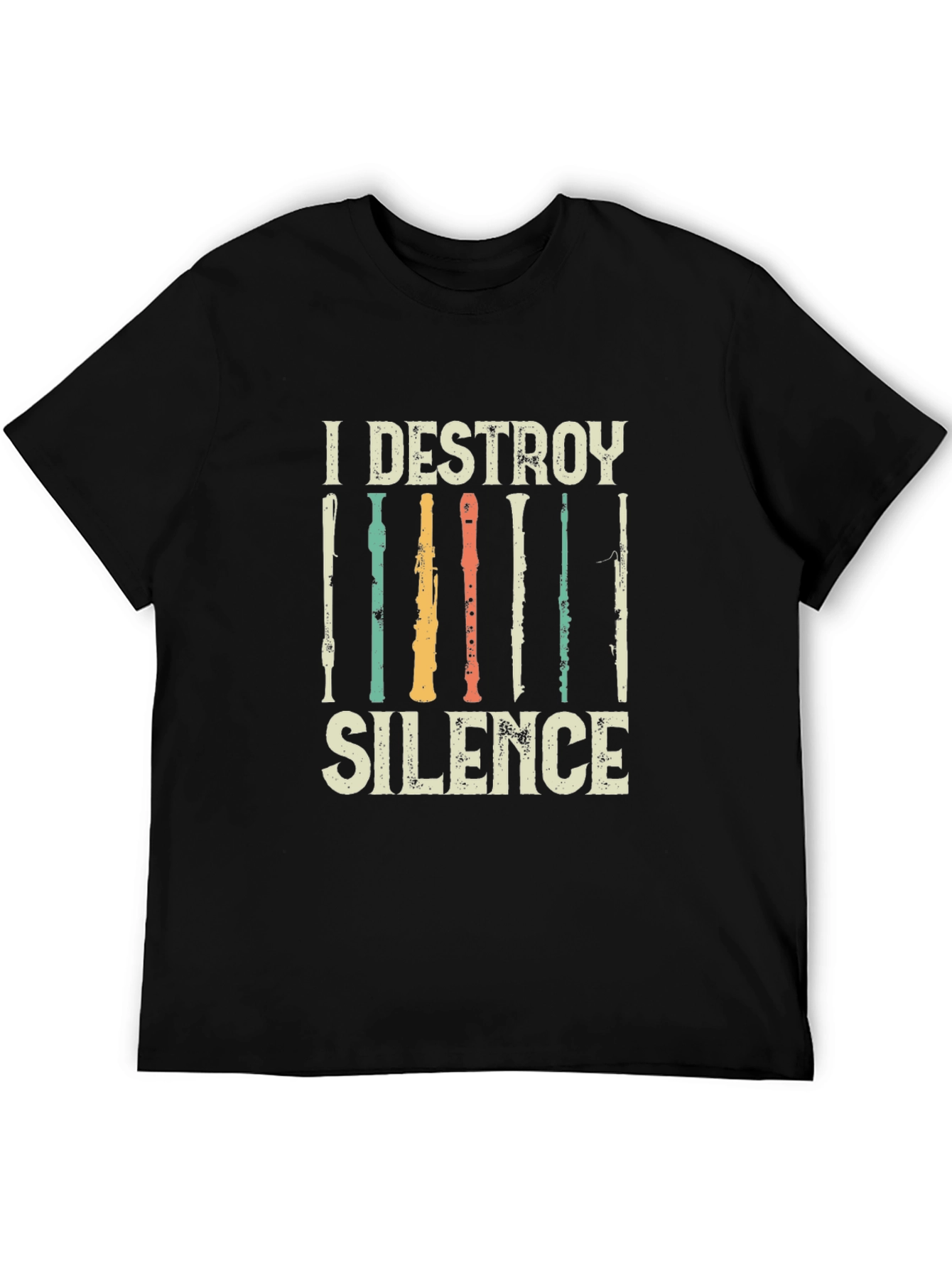 I Destroy Silence Music T-Shirt