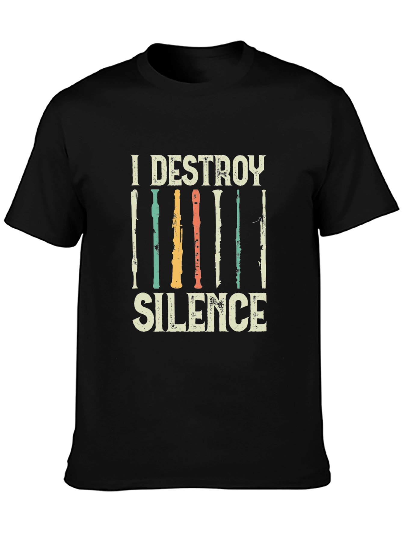 I Destroy Silence Music T-Shirt