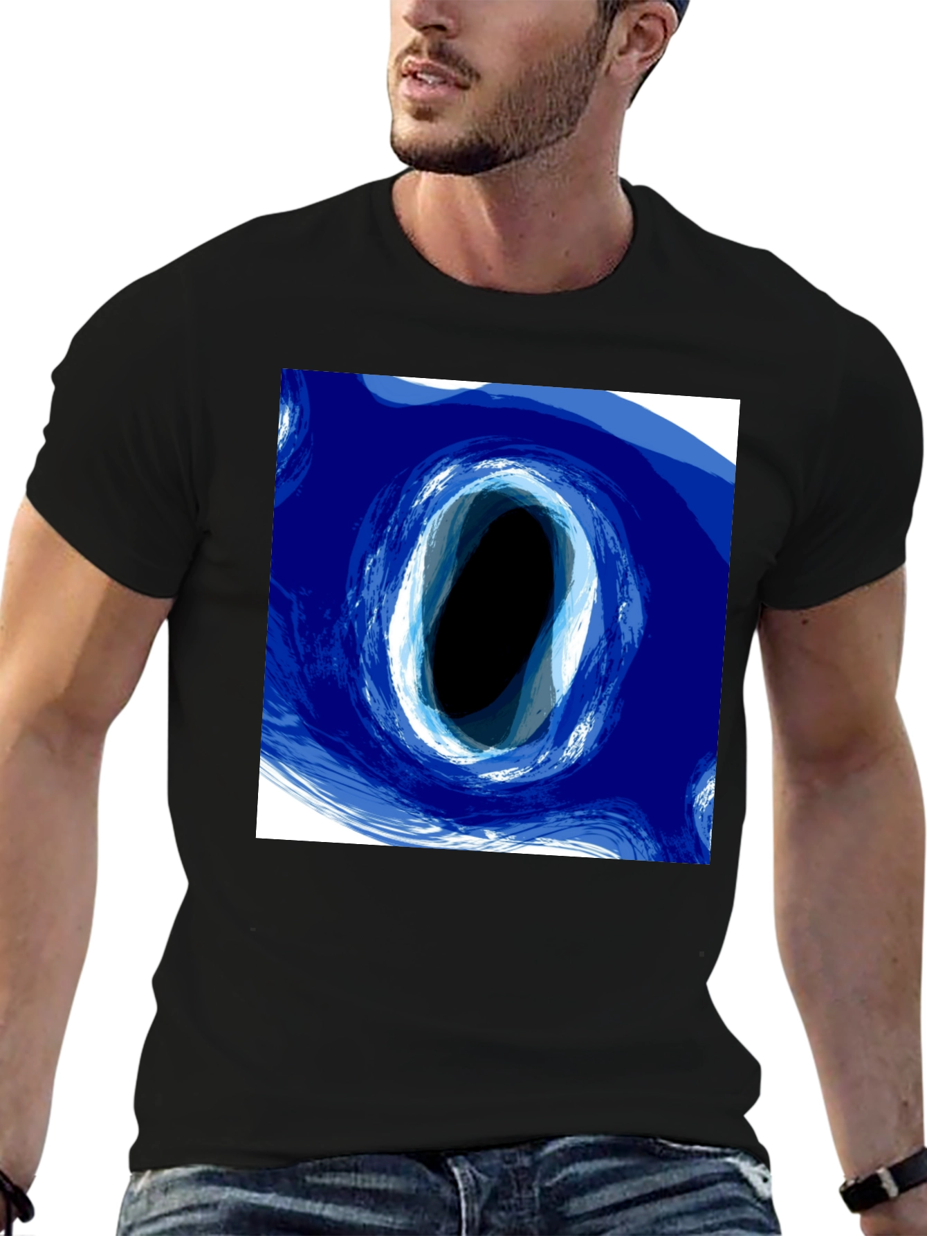 Abstract Portal Graphic Tee - Modern Art Design