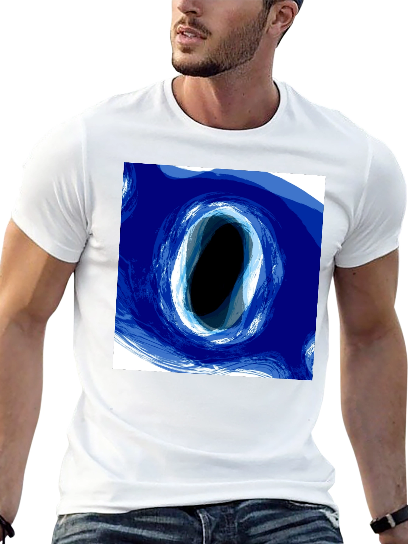 Abstract Portal Graphic Tee - Modern Art Design