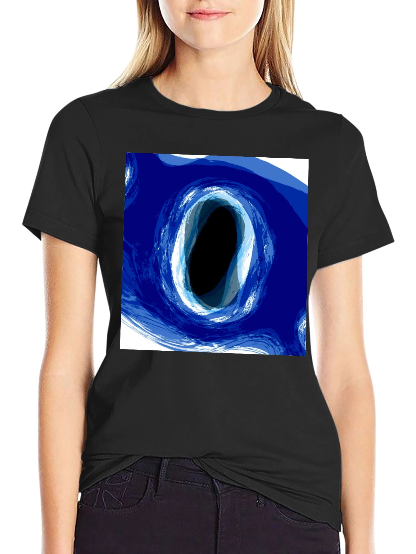 Abstract Portal Graphic Tee - Modern Art Design