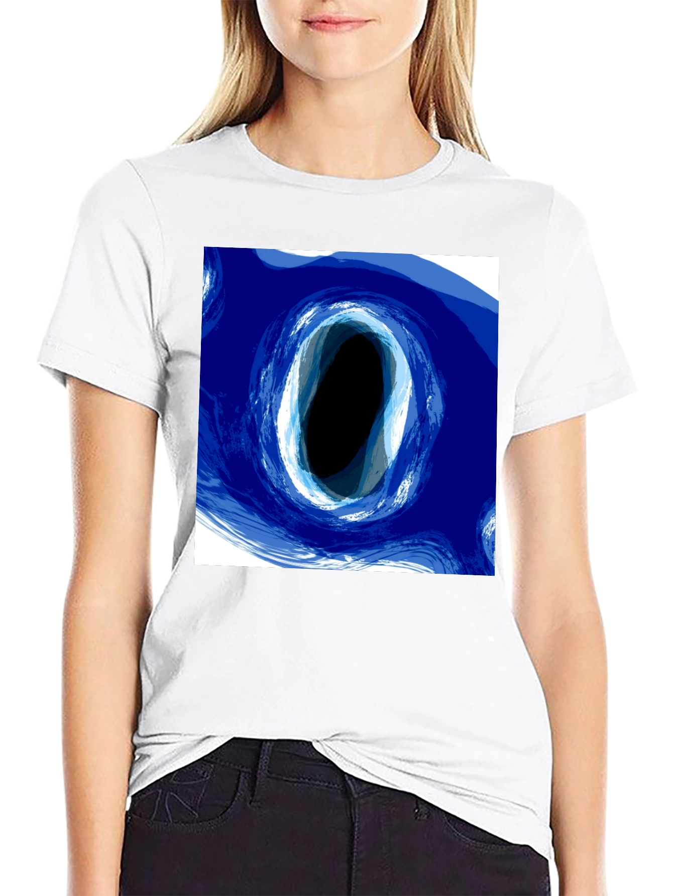 Abstract Portal Graphic Tee - Modern Art Design