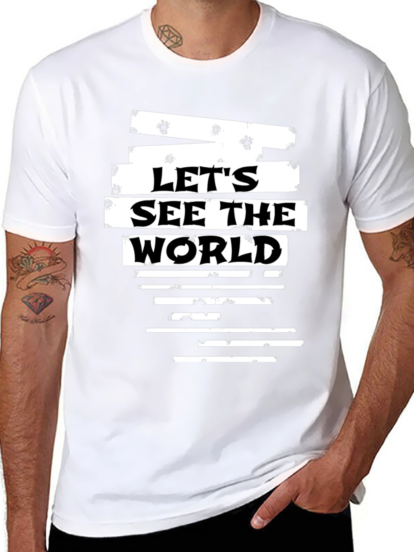 Lets See The World Graphic T-Shirt