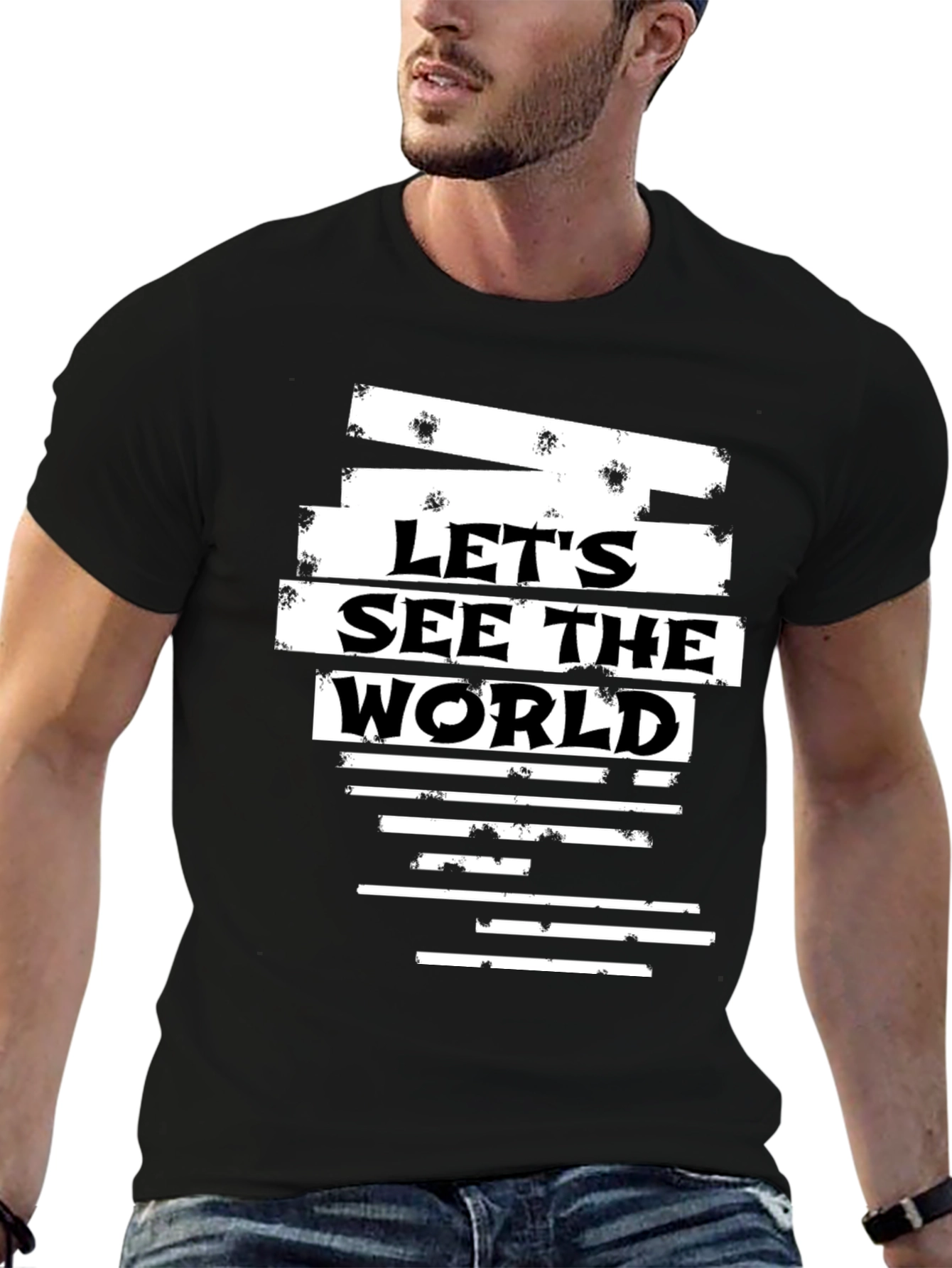 Lets See The World Graphic T-Shirt