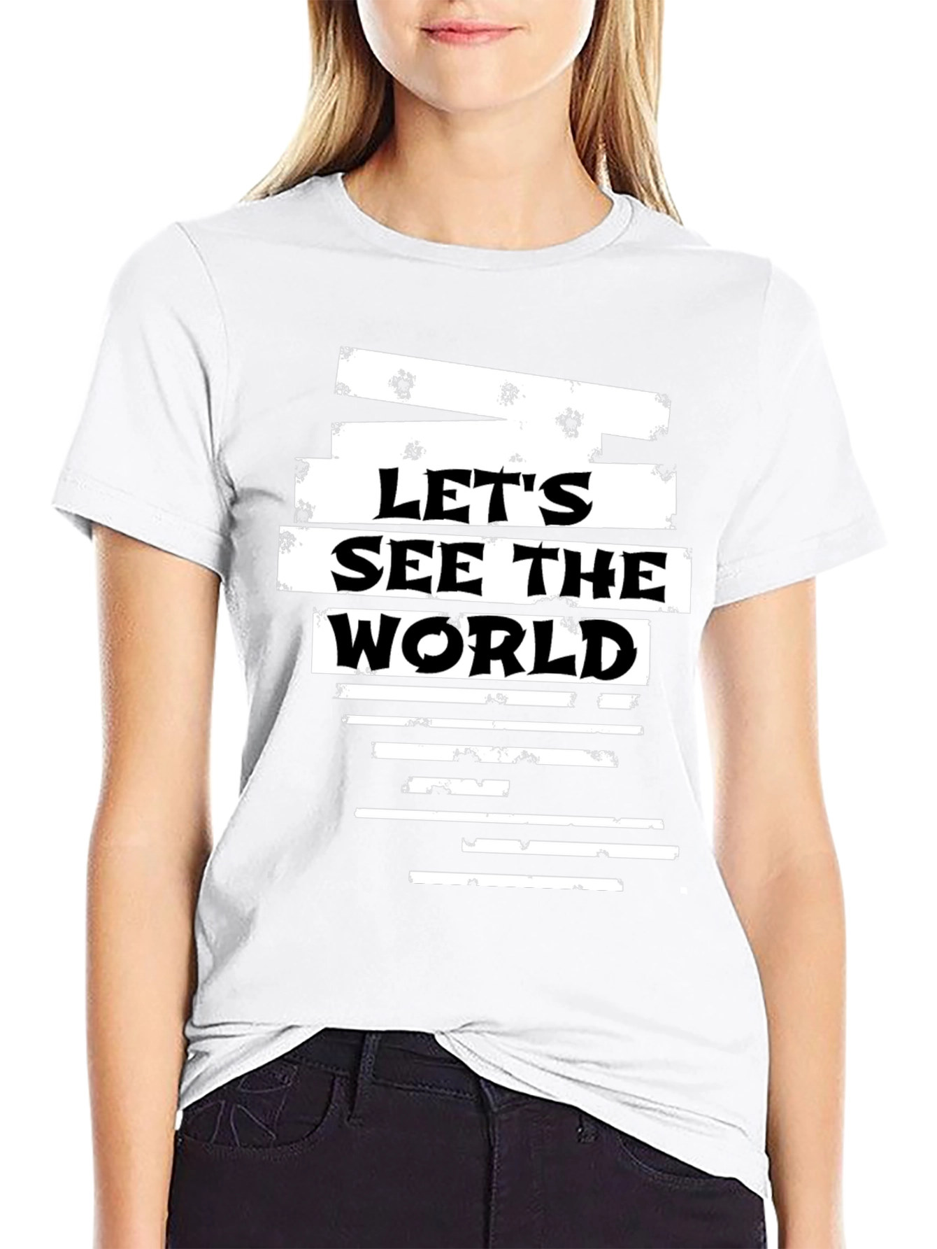 Lets See The World Graphic T-Shirt