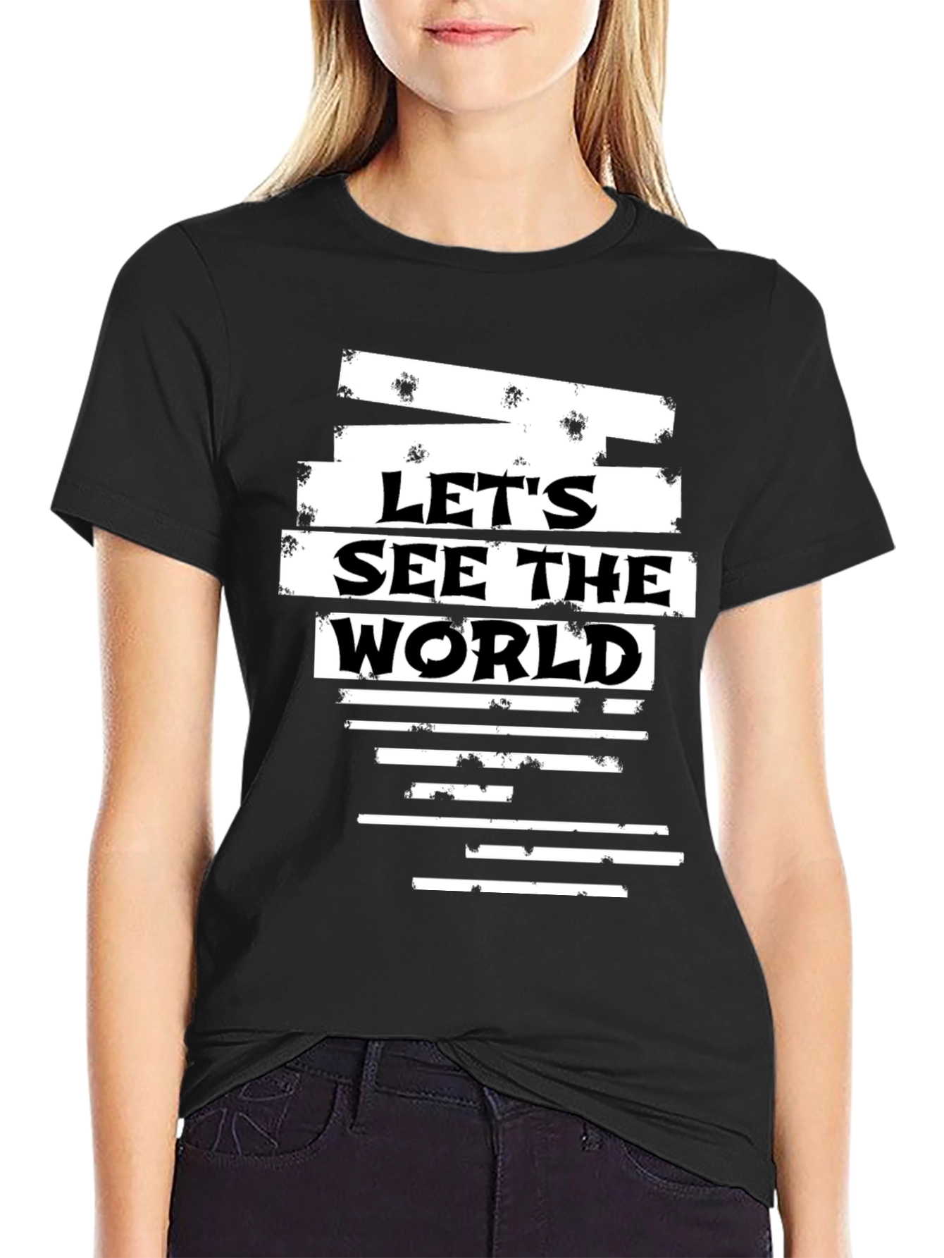 Lets See The World Graphic T-Shirt