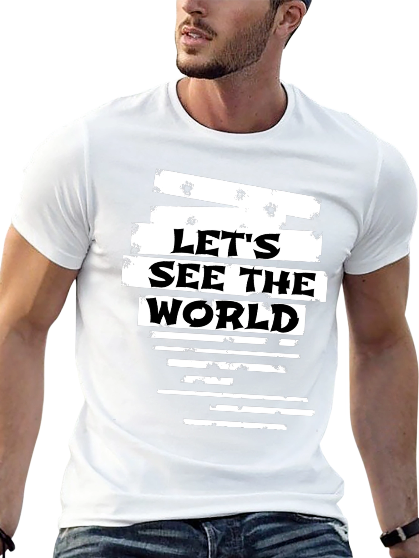 Lets See The World Graphic T-Shirt