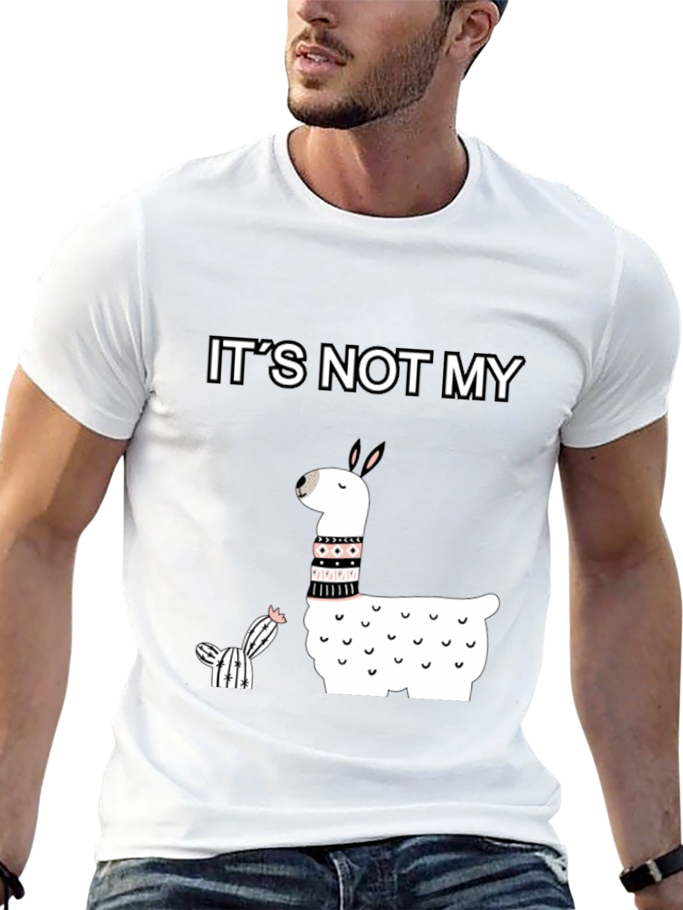 Its Not My Cactus Llama T-Shirt