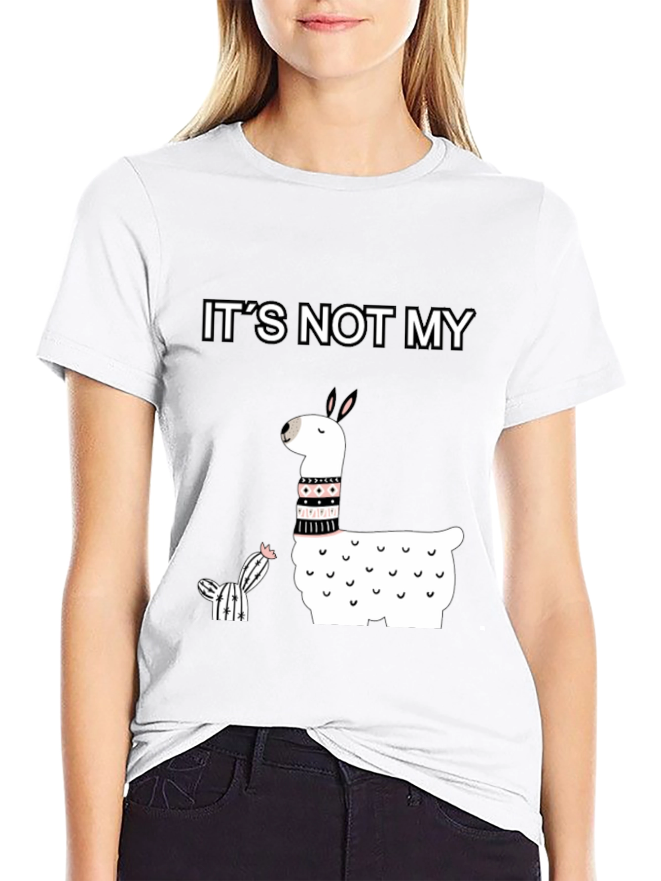 Its Not My Cactus Llama T-Shirt