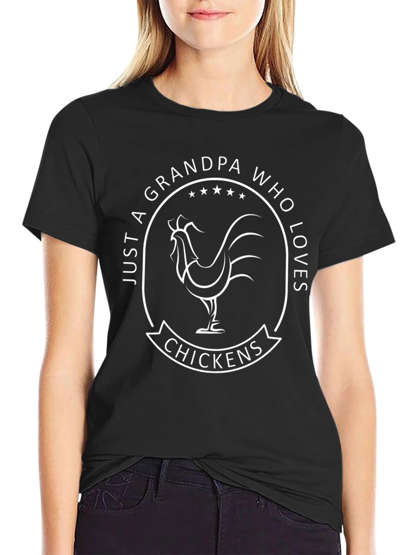 Just A Grandpa Who Loves Chickens T-Shirt