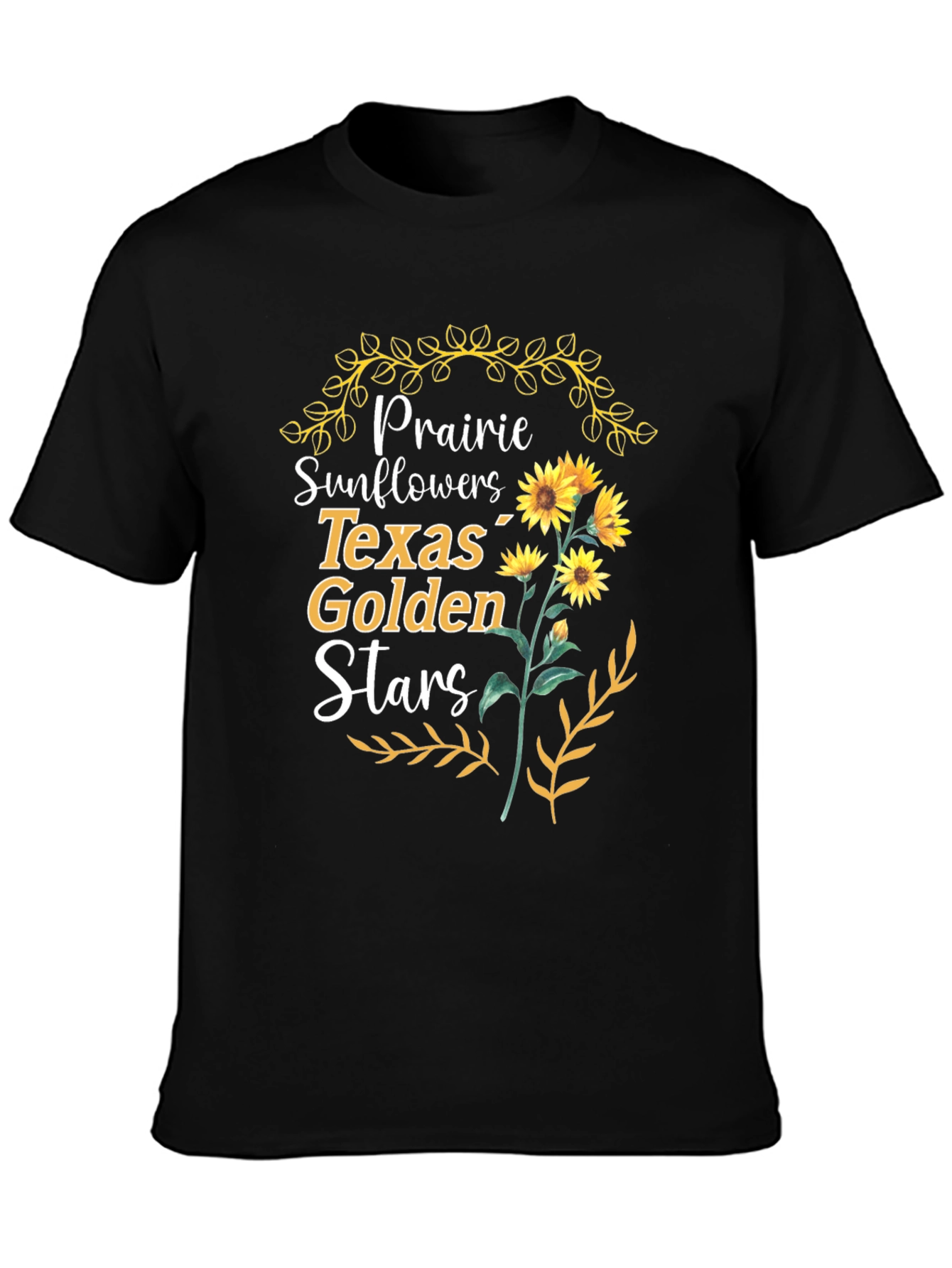 Prairie Sunflowers Texas Golden Stars T-Shirt