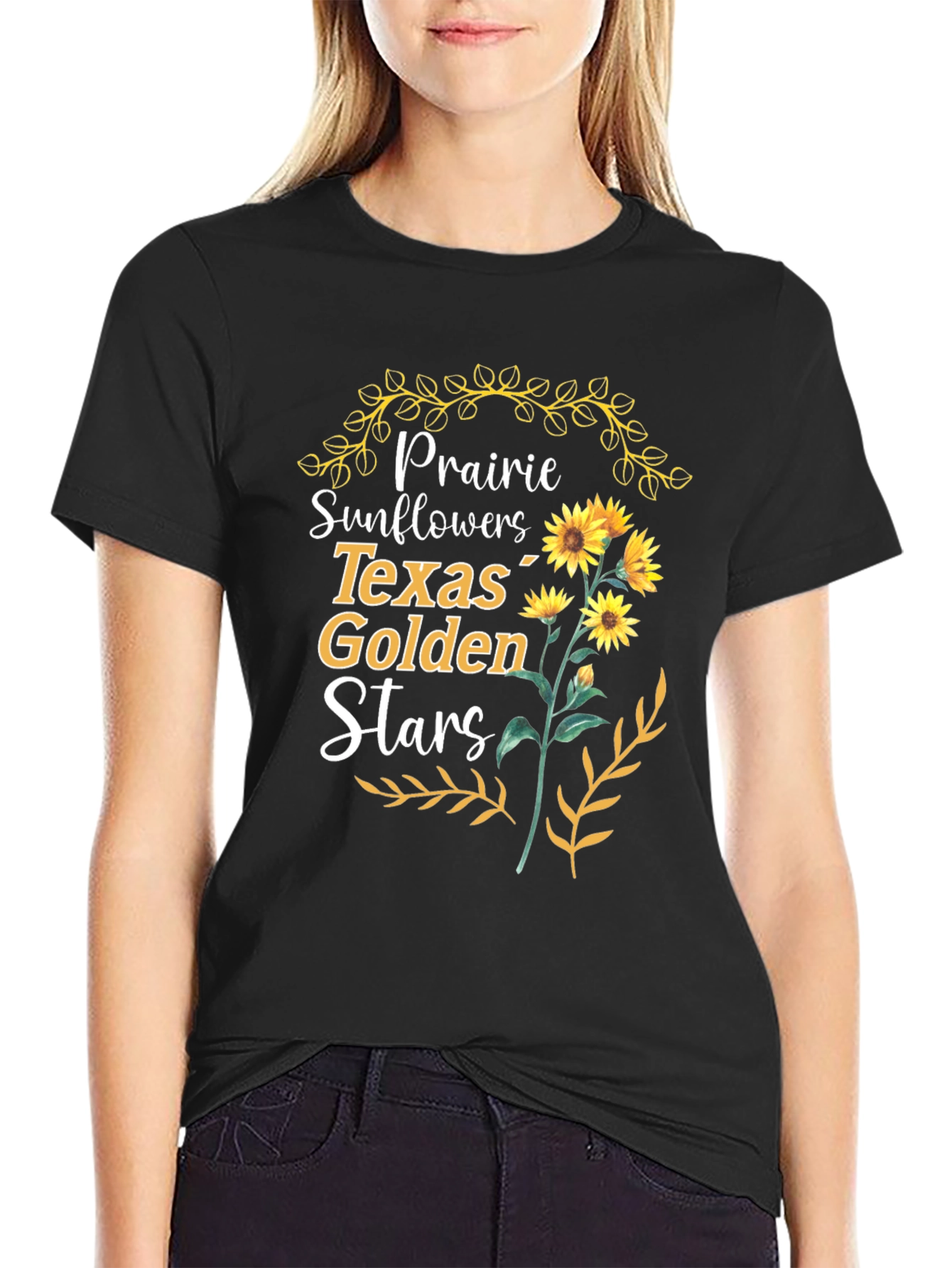 Prairie Sunflowers Texas Golden Stars T-Shirt