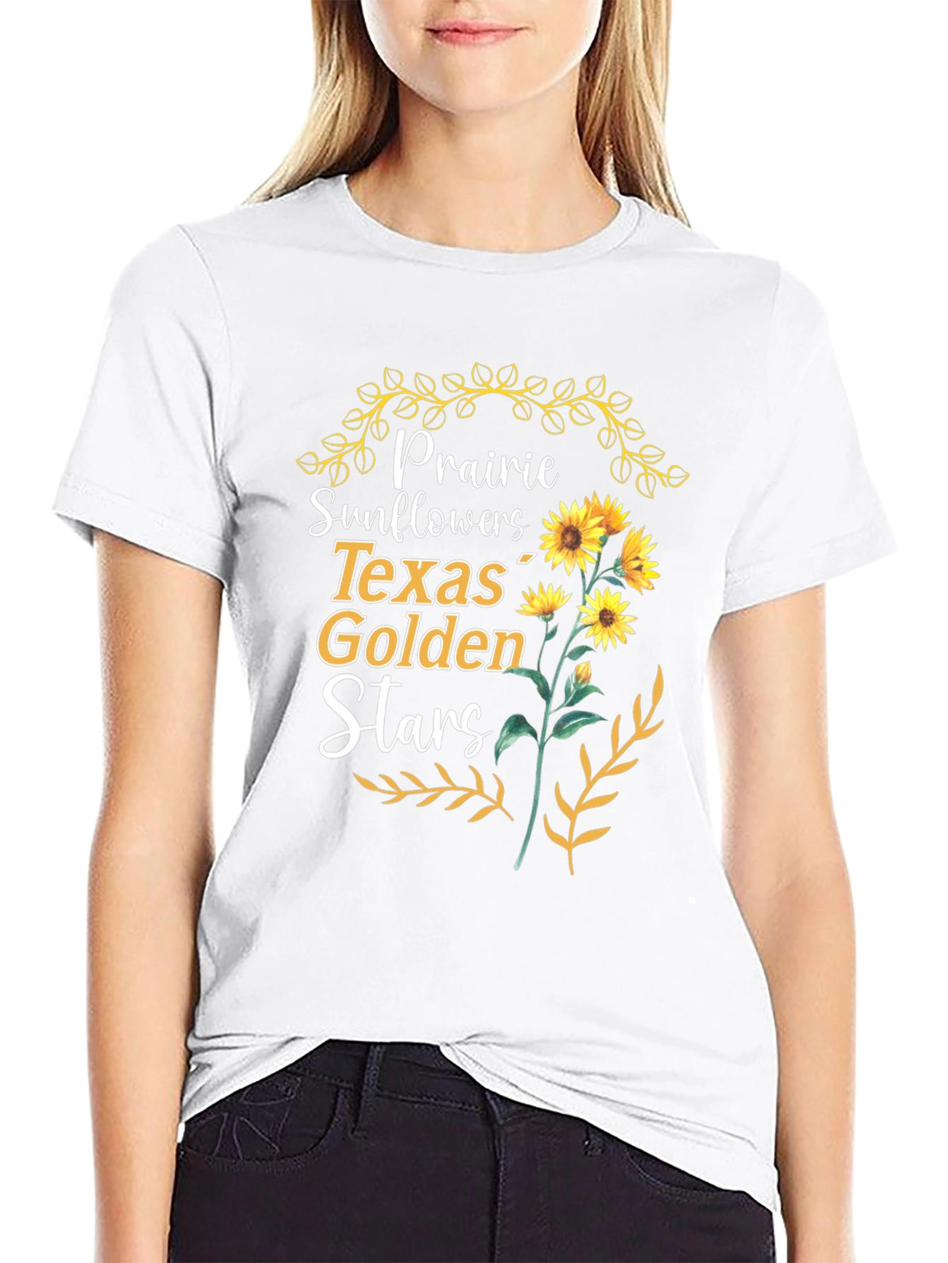 Prairie Sunflowers Texas Golden Stars T-Shirt