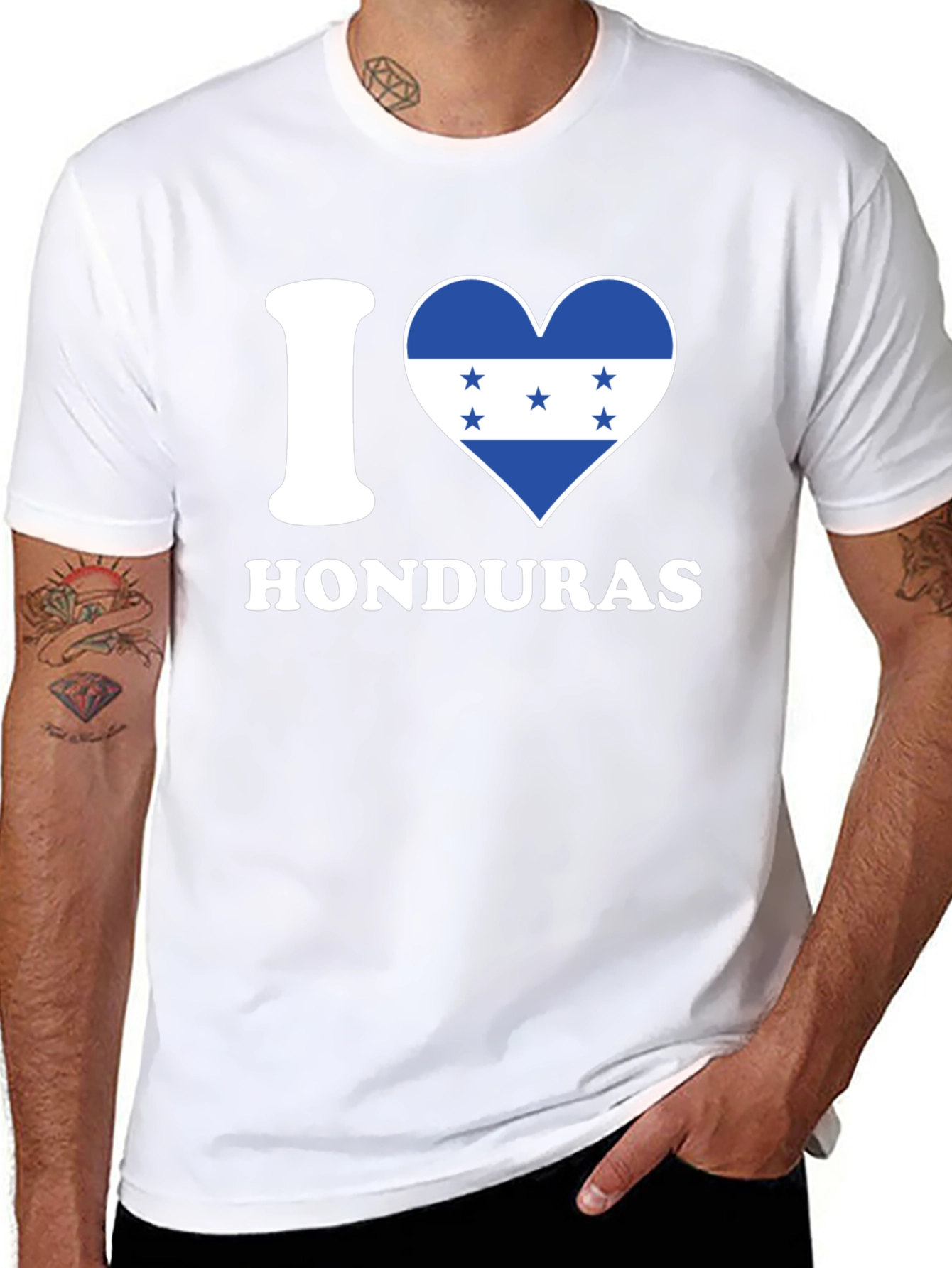 I Heart Honduras T-Shirt - Mens Black Tee