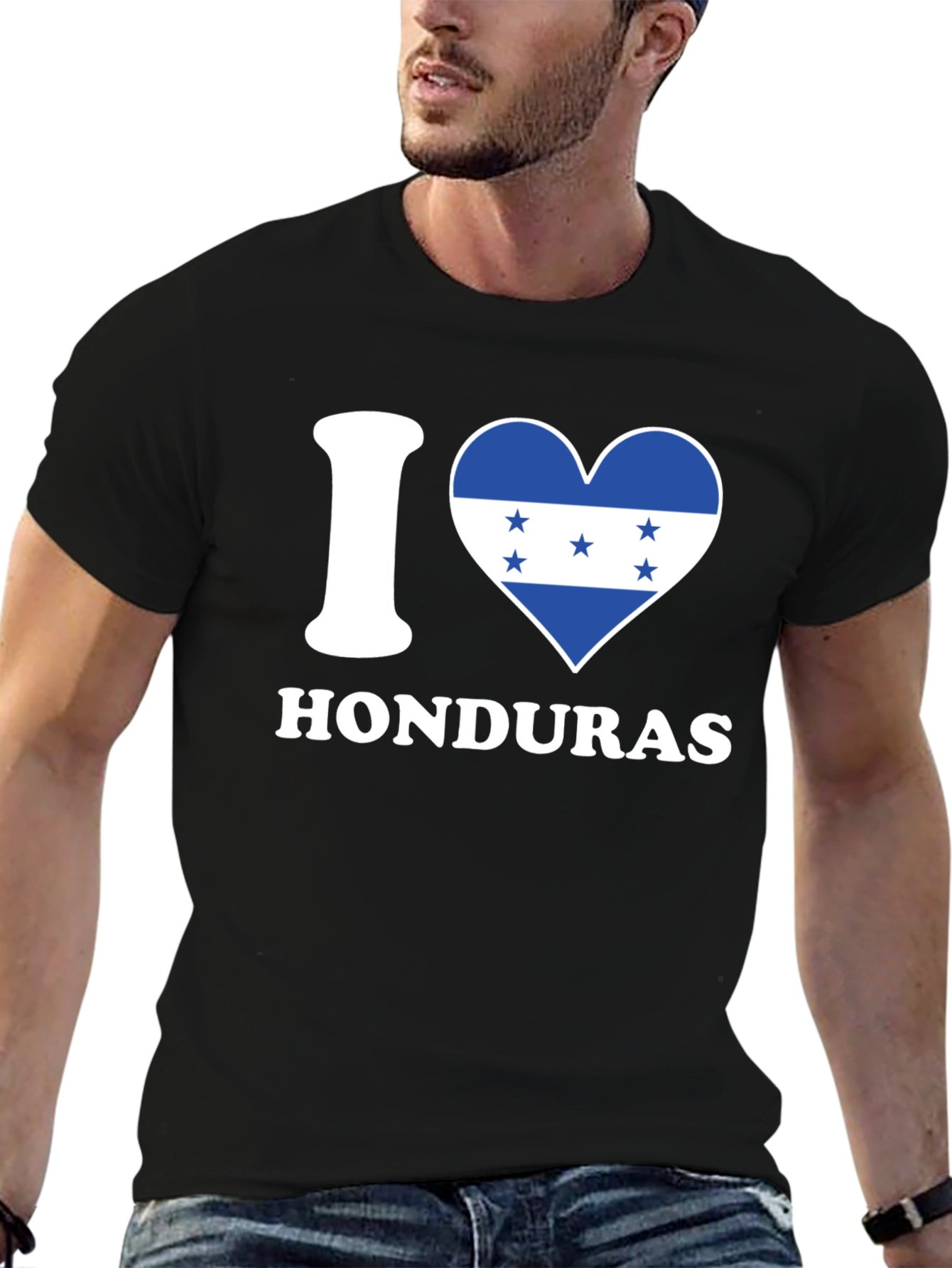 I Heart Honduras T-Shirt - Mens Black Tee