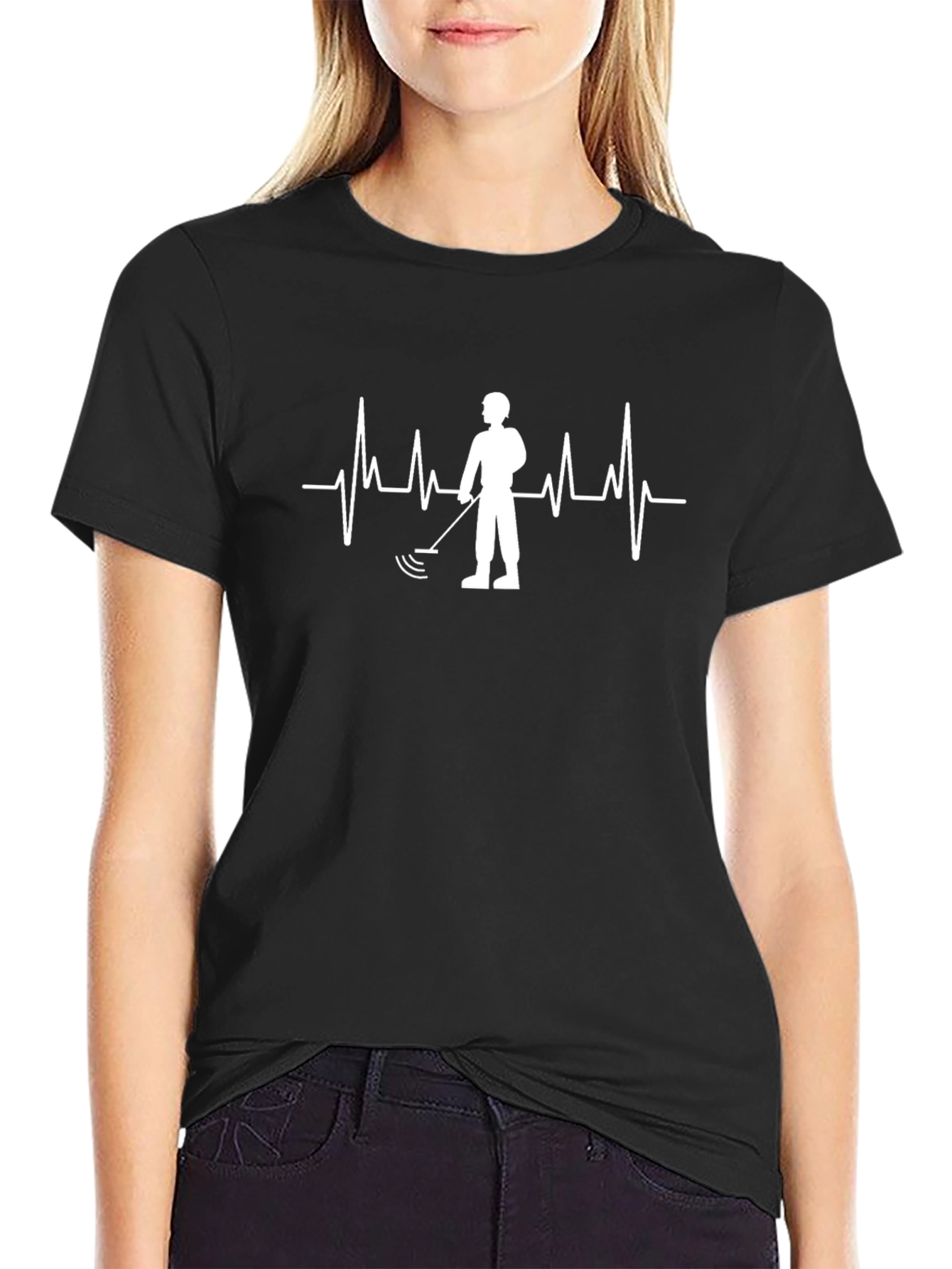 Metal Detecting Heartbeat T-Shirt