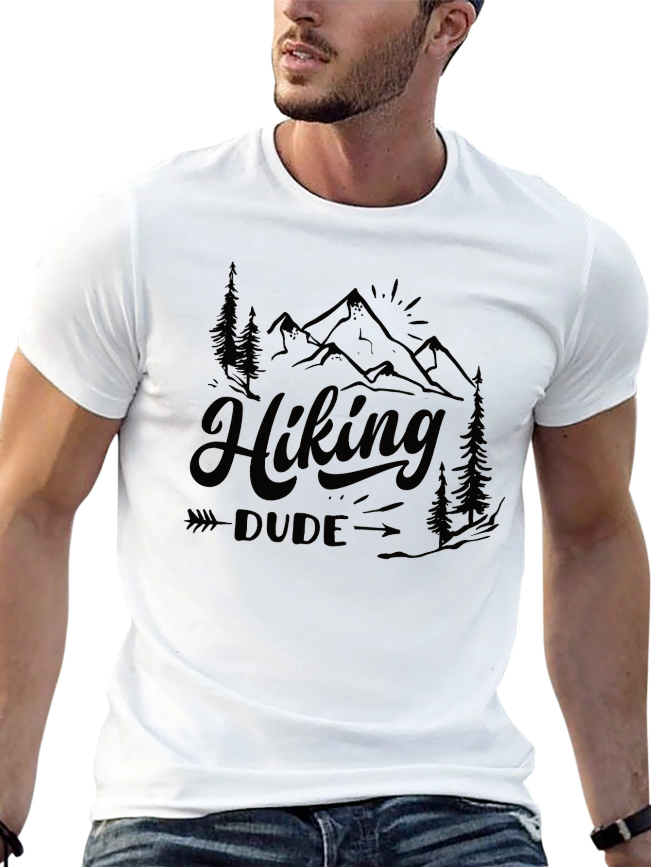 Hiking Dude Graphic Tee - Adventure Awaits!