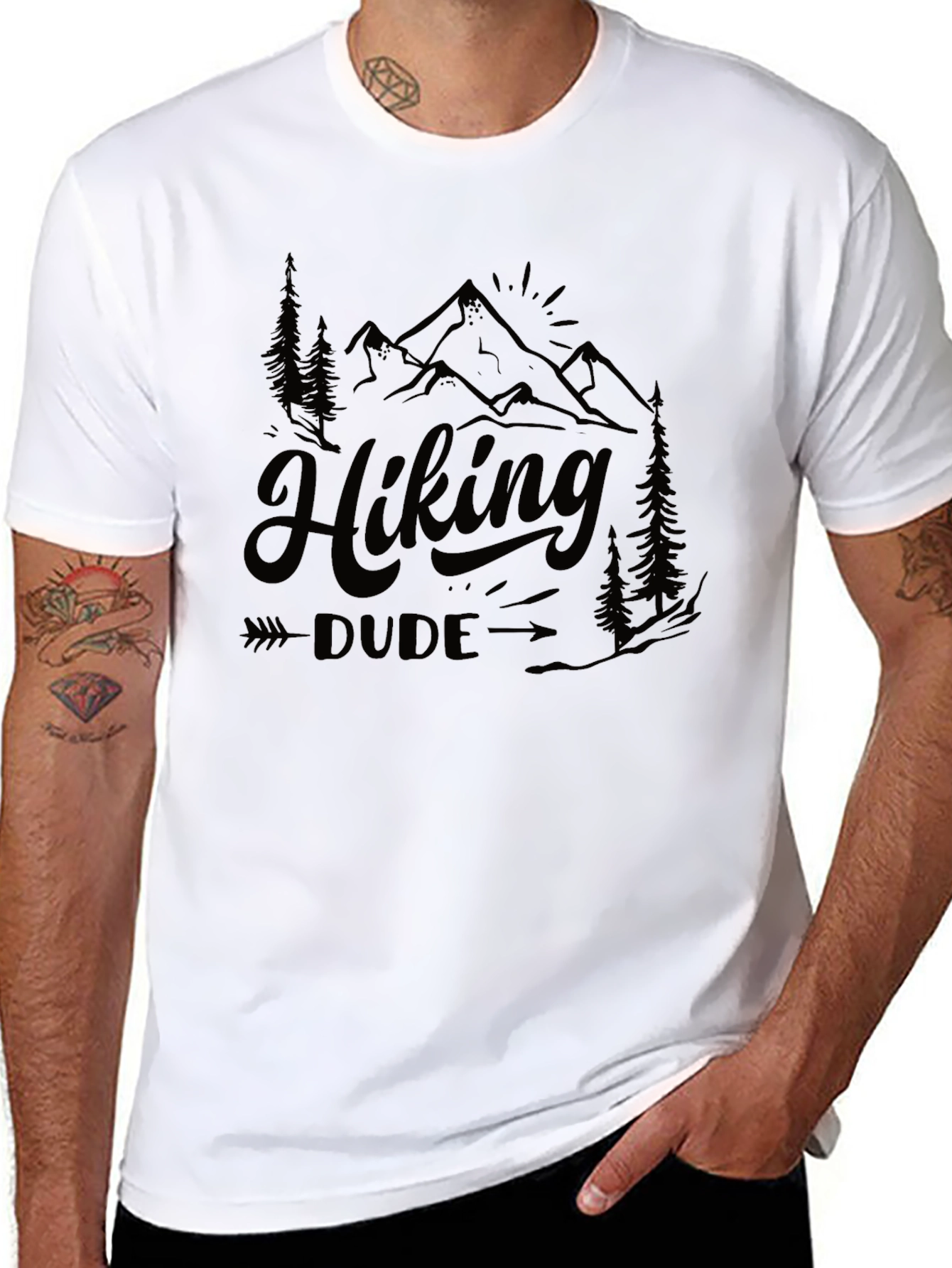 Hiking Dude Graphic Tee - Adventure Awaits!