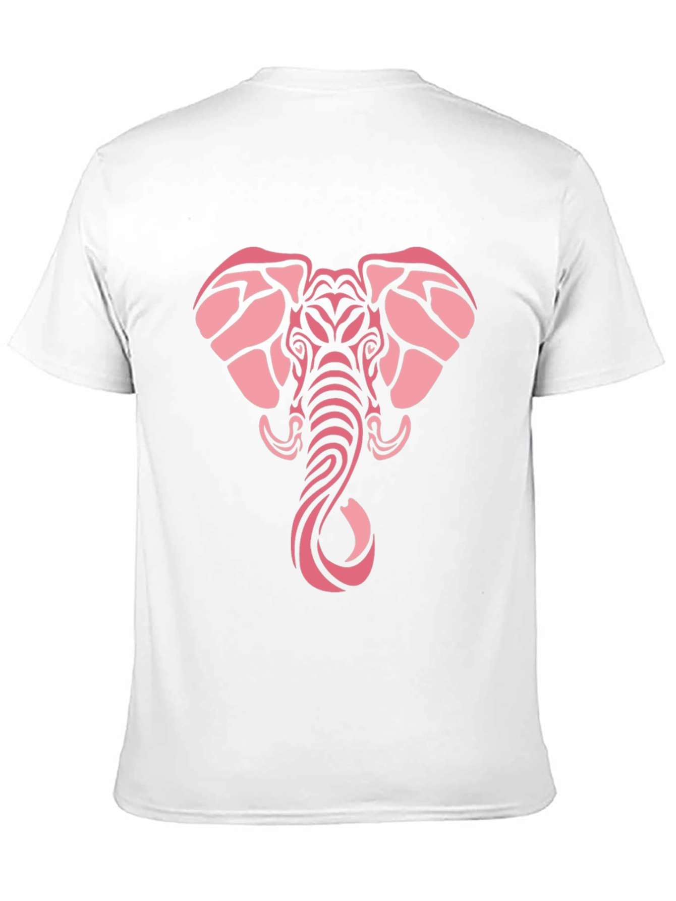 Tribal Elephant Graphic Tee - Black Cotton Comfort