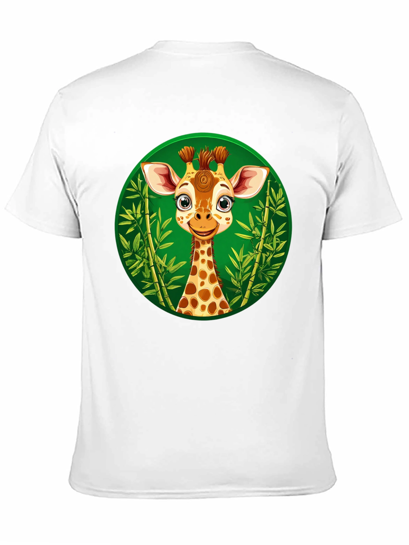 Cute Giraffe Graphic Tee - Black Unisex Shirt