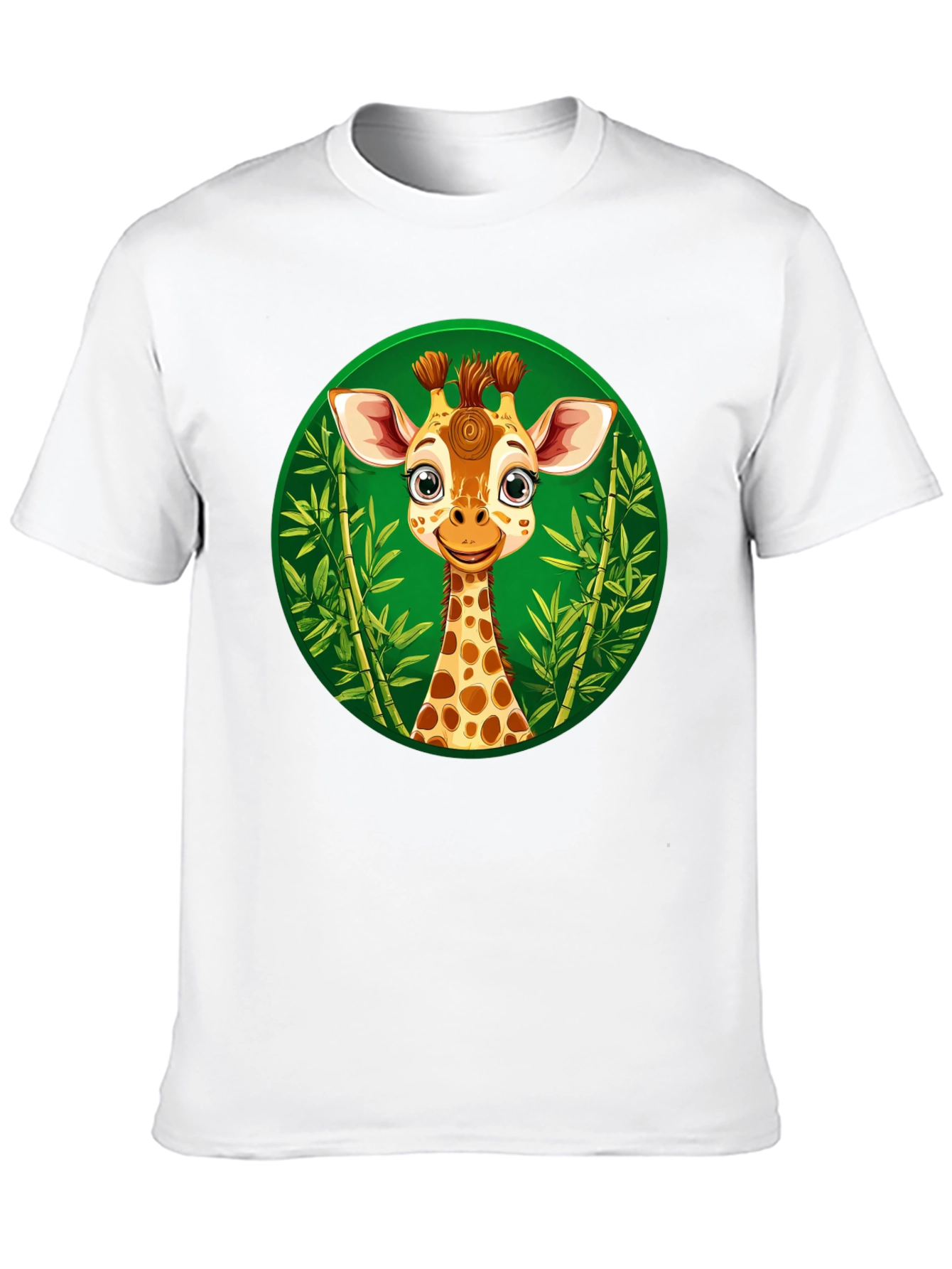 Cute Giraffe Graphic Tee - Black Unisex Shirt
