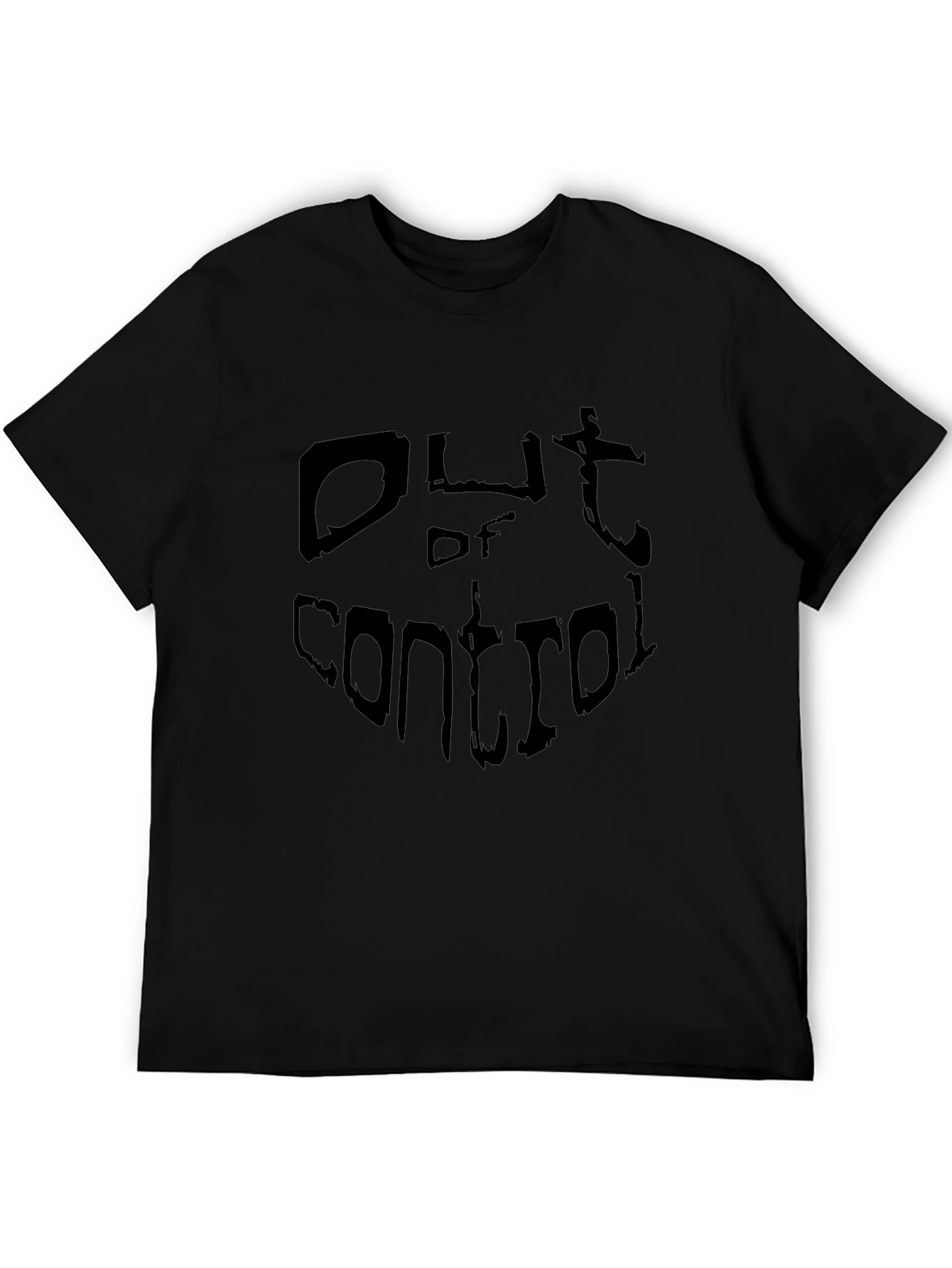 Out of Control Black Graphic Tee