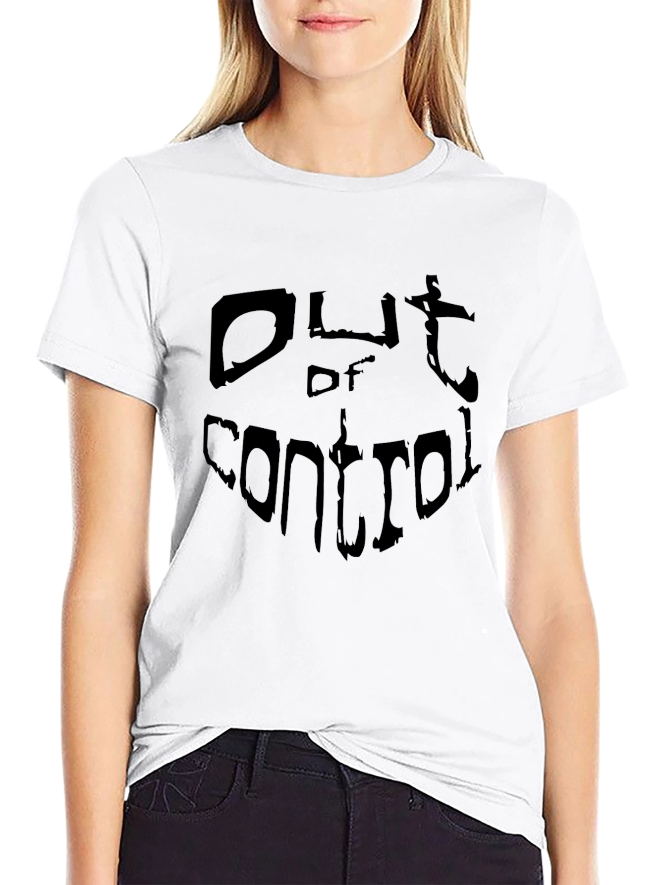 Out of Control Black Graphic Tee