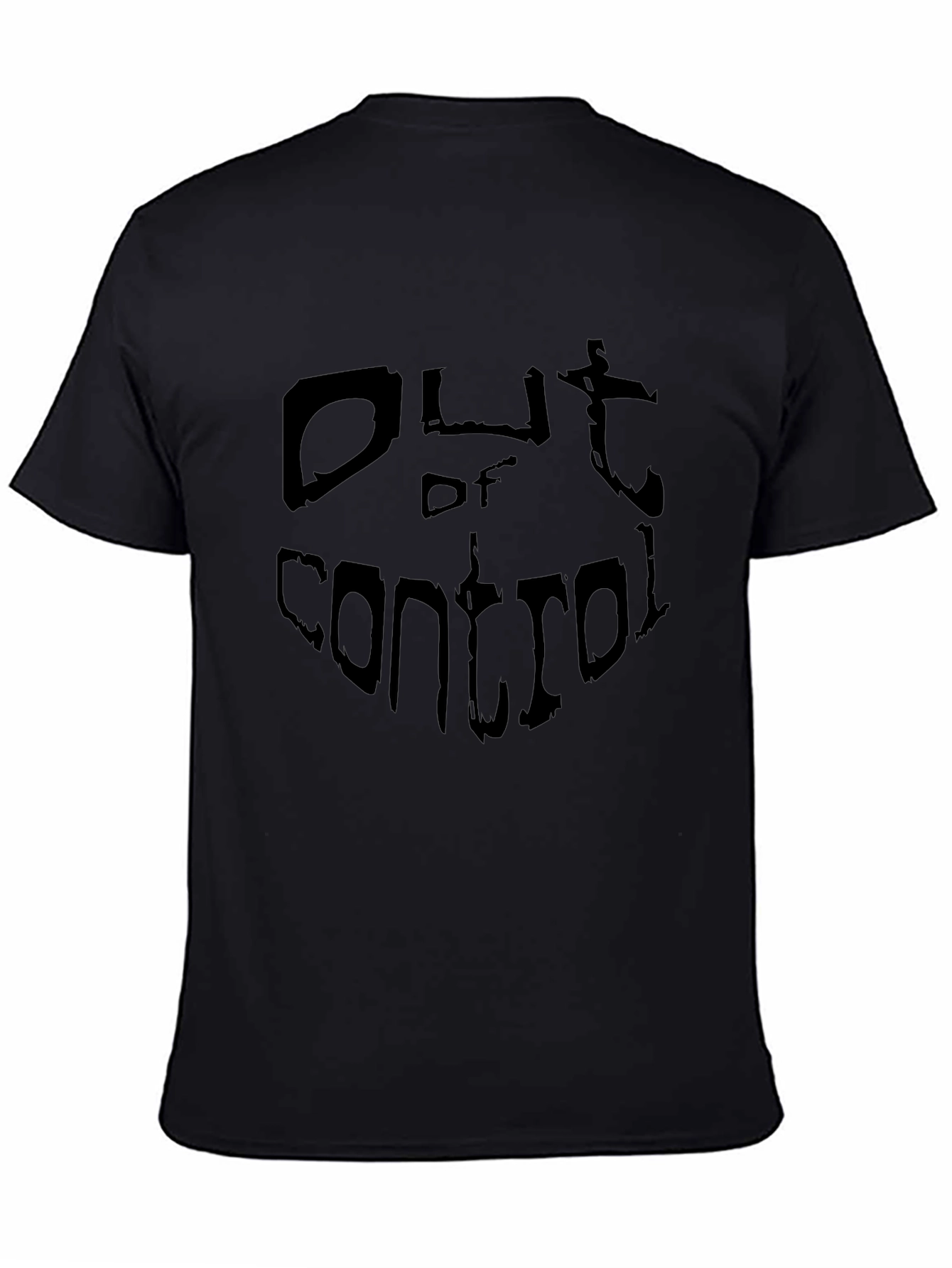 Out of Control Black Graphic Tee