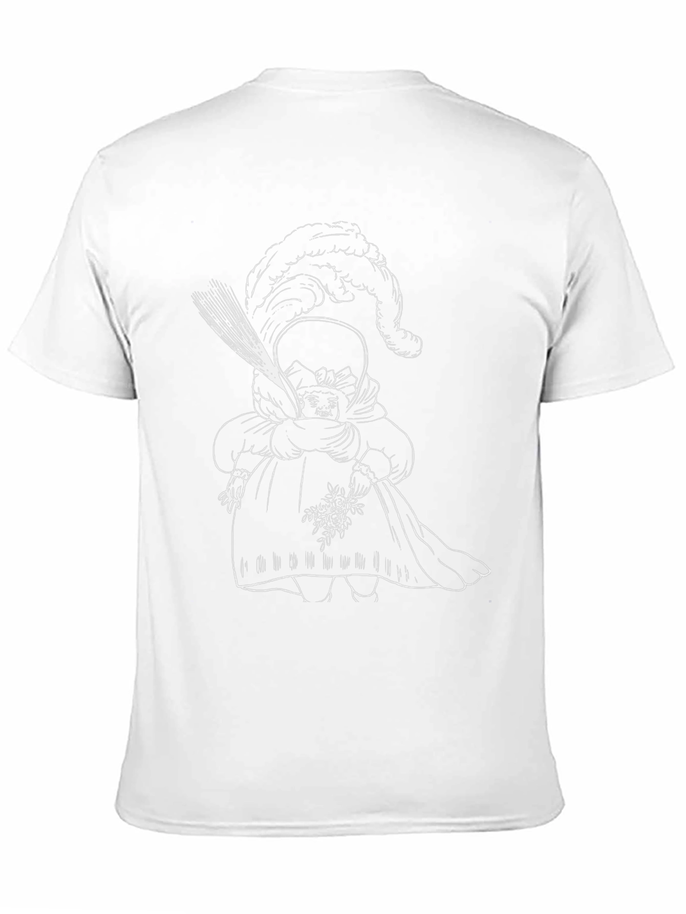 Whimsical Doll Graphic Tee - Unique Black T-Shirt