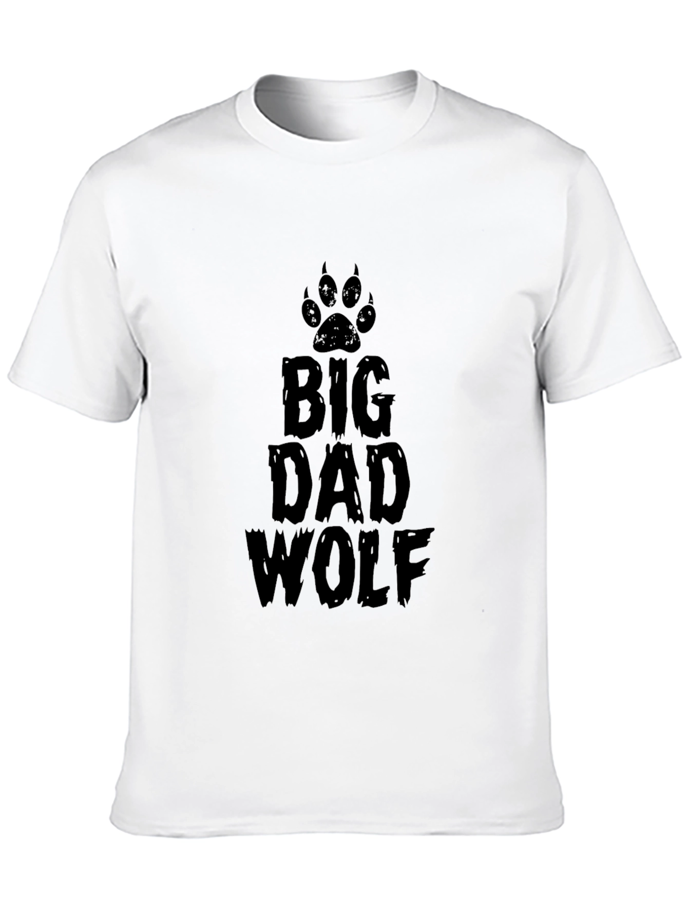 Big Dad Wolf Graphic Tee - Mens Black T-Shirt
