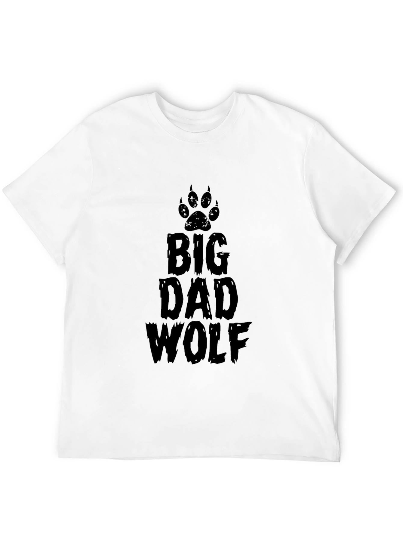 Big Dad Wolf Graphic Tee - Mens Black T-Shirt
