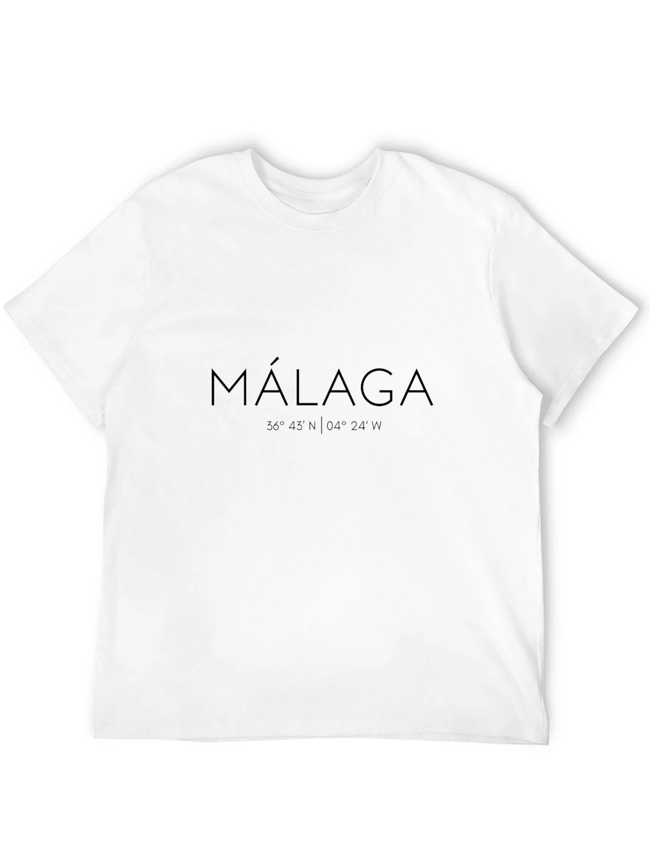 Malaga Coordinates Graphic T-Shirt