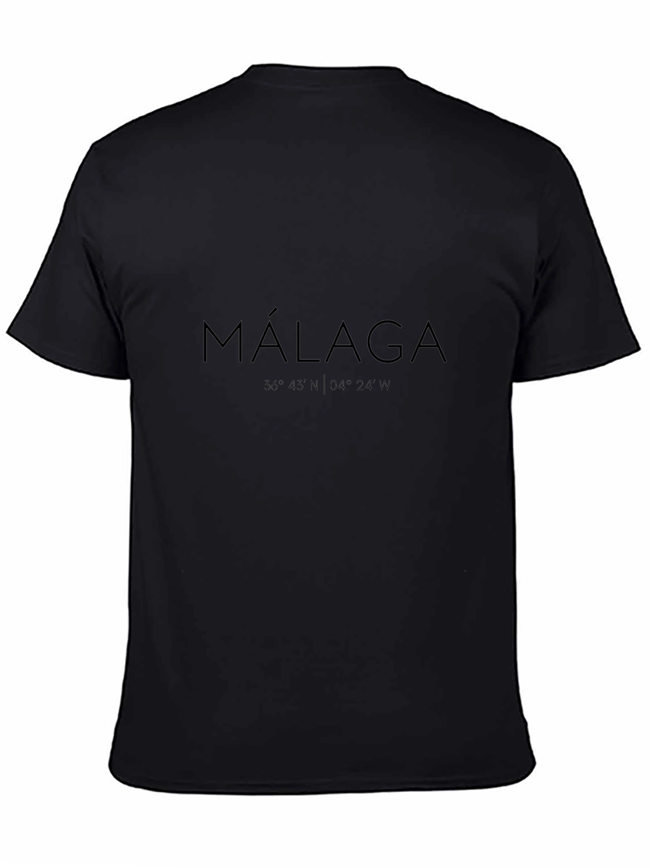 Malaga Coordinates Graphic T-Shirt