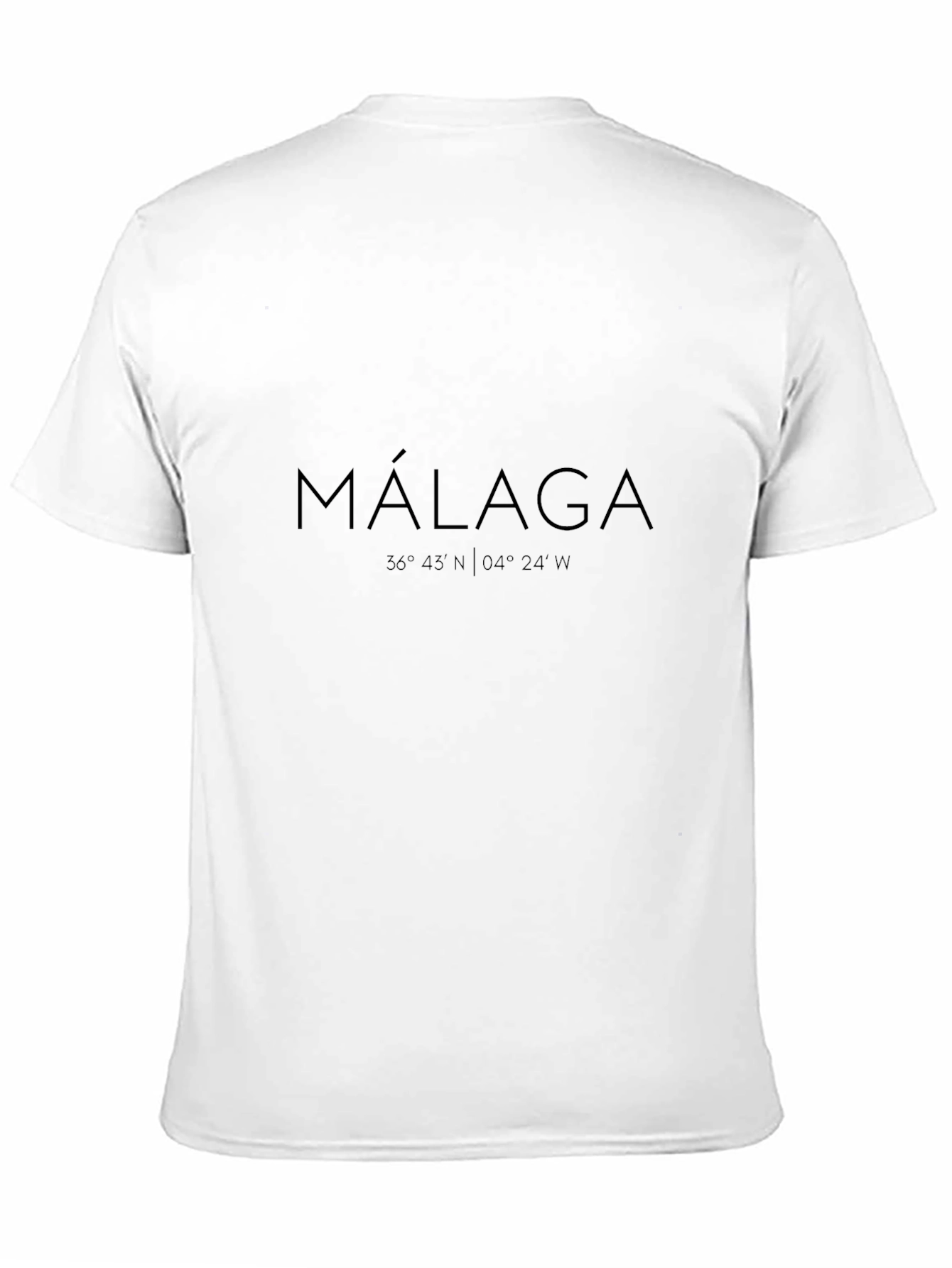 Malaga Coordinates Graphic T-Shirt