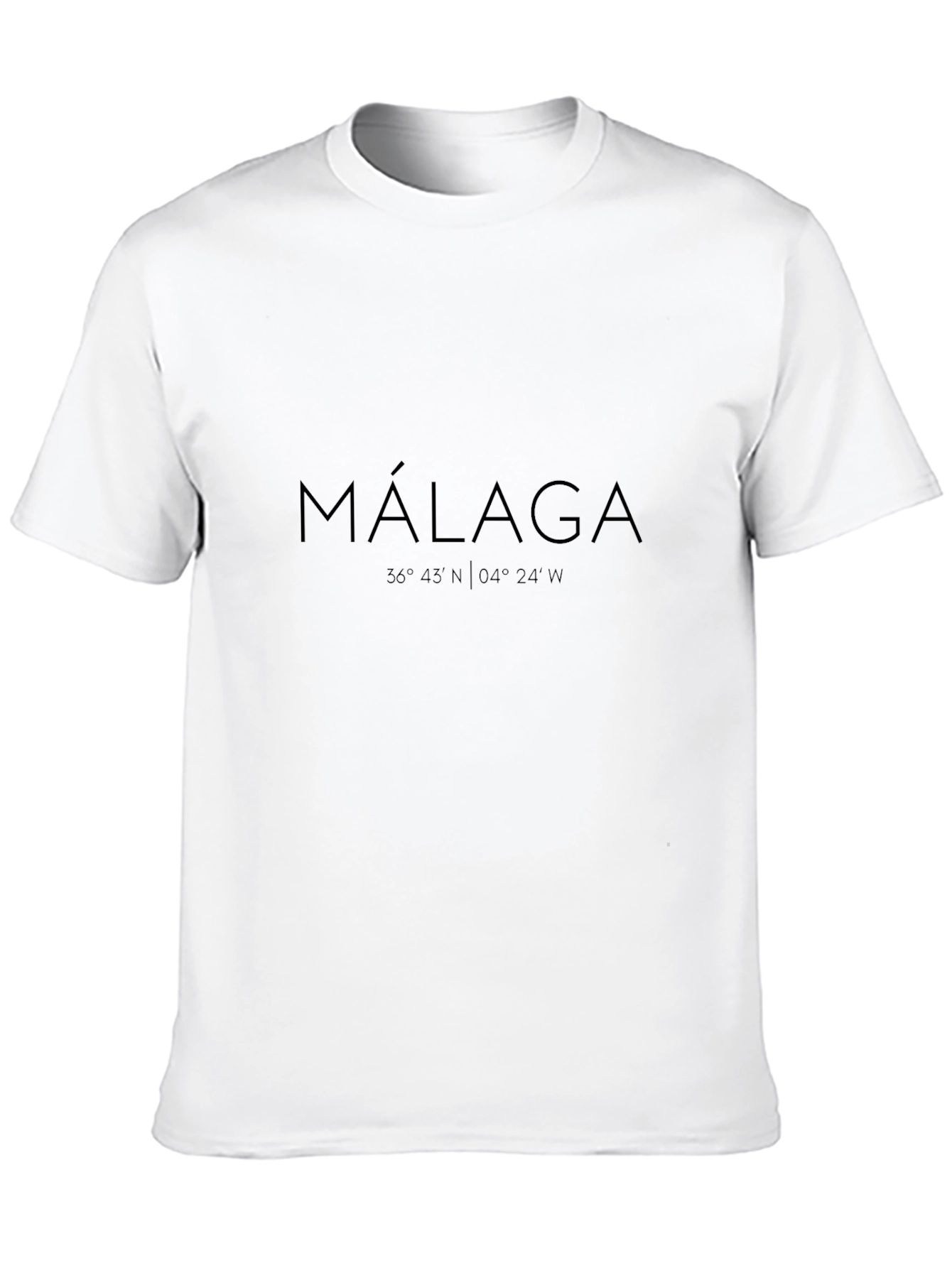 Malaga Coordinates Graphic T-Shirt