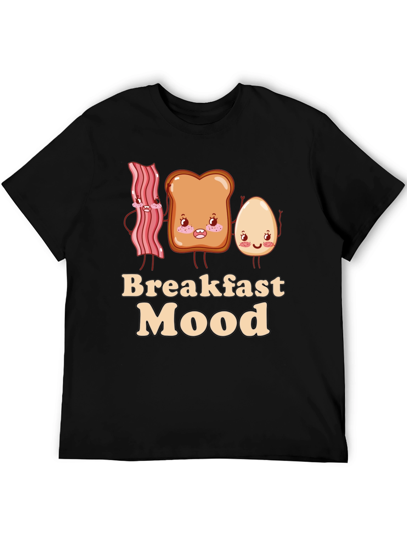 Breakfast Mood Cartoon Graphic T-Shirt