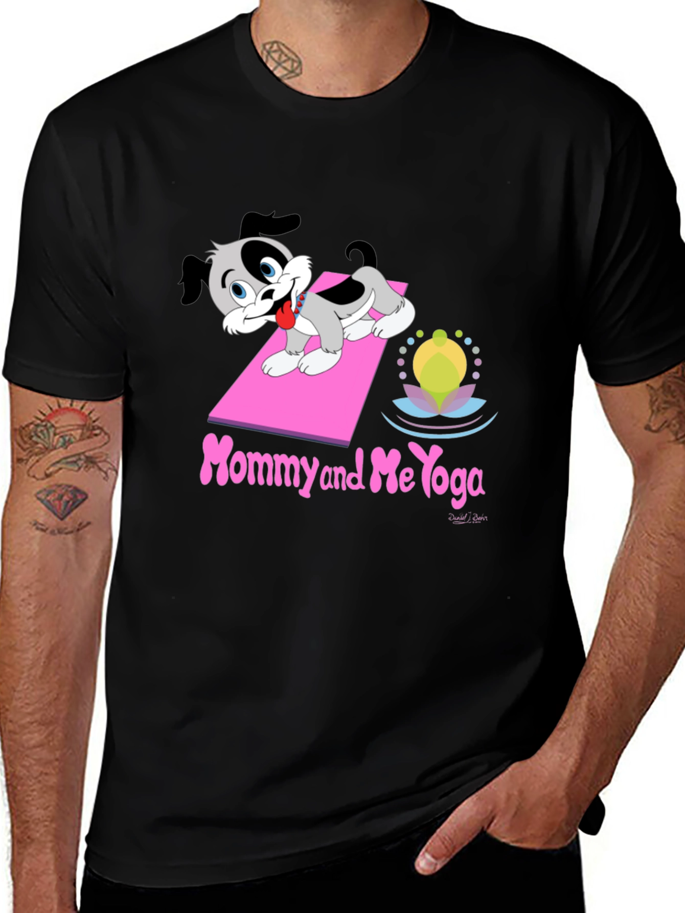 Mommy and Me Yoga Dog T-Shirt